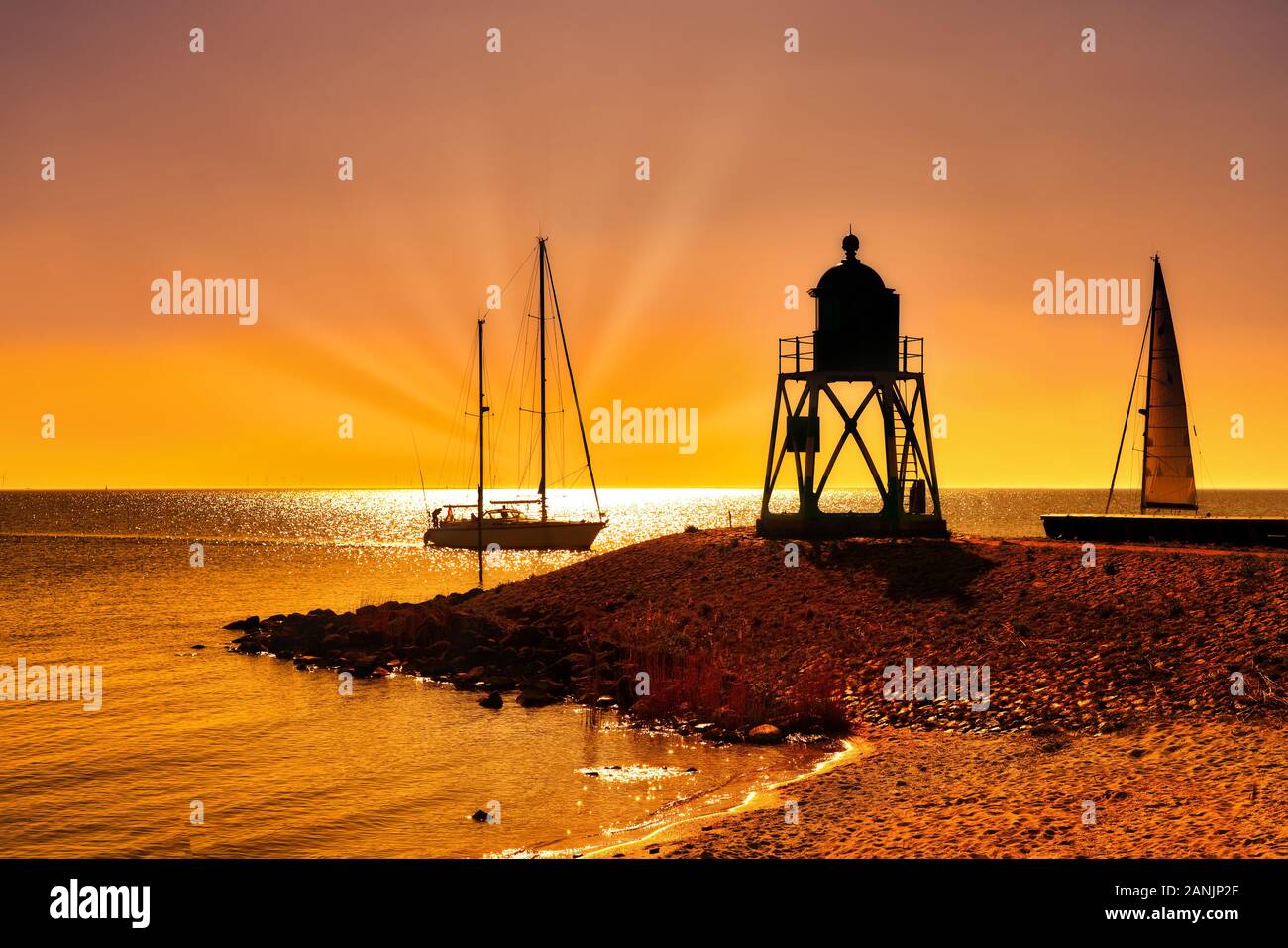 Hafen von Stavoren in der niederländischen Provinz Friesland Stockfoto