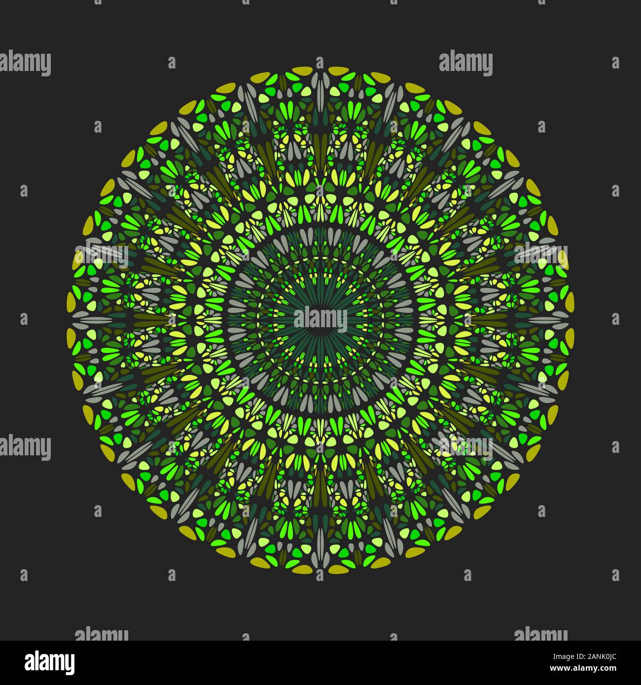 Bunte runder Edelstein Muster Mandala art-verzierten Ornamenten geometrischer Vektor Grafik Design Stock Vektor