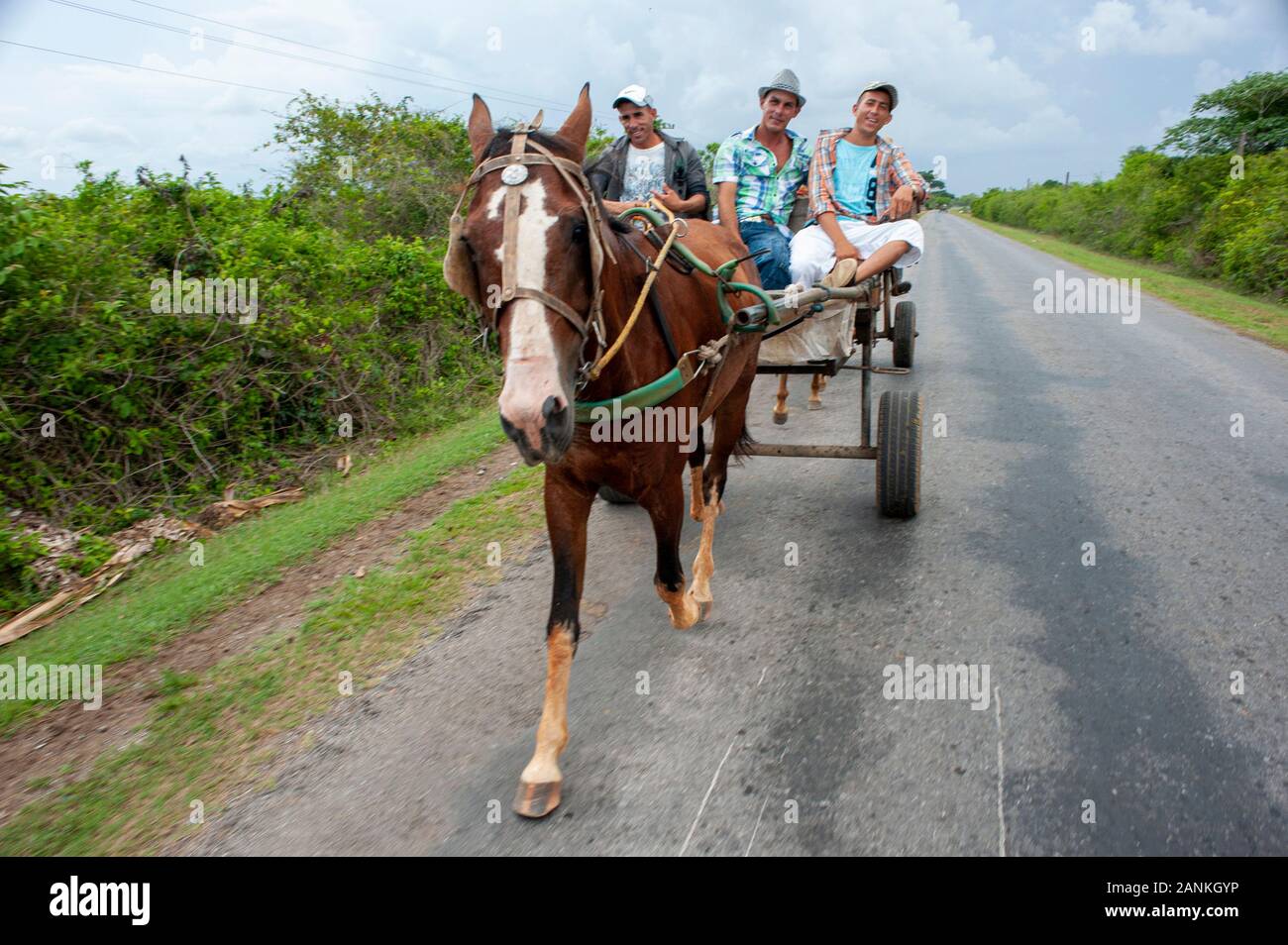 Street Scene. El Cayuco, Pinar del Río, Kuba. Stockfoto