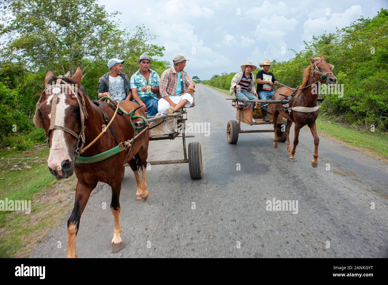 Street Scene. El Cayuco, Pinar del Río, Kuba. Stockfoto