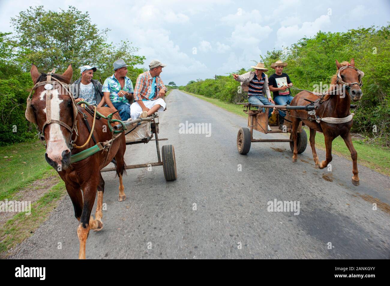 Street Scene. El Cayuco, Pinar del Río, Kuba. Stockfoto