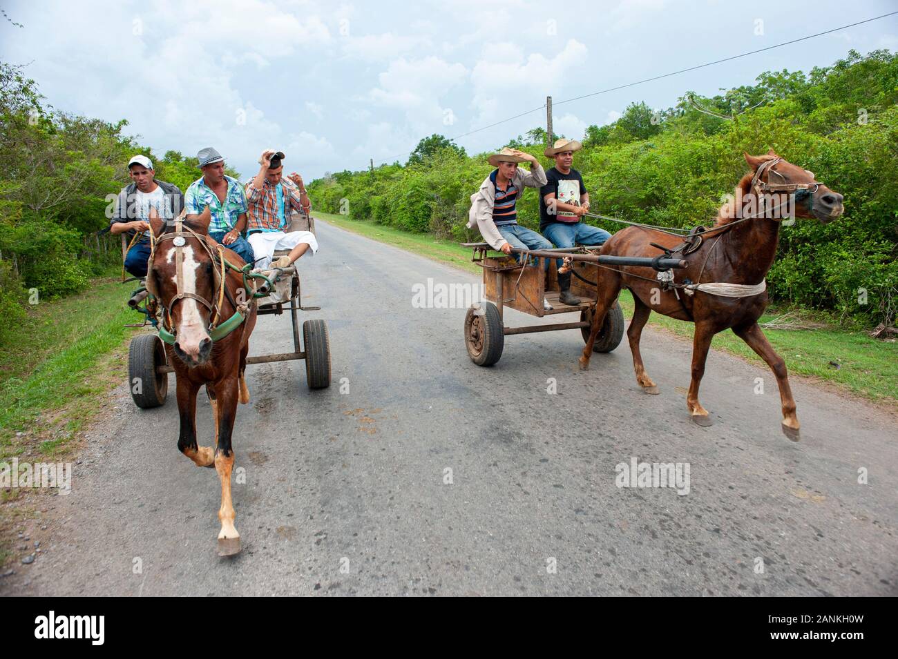 Street Scene. El Cayuco, Pinar del Río, Kuba. Stockfoto