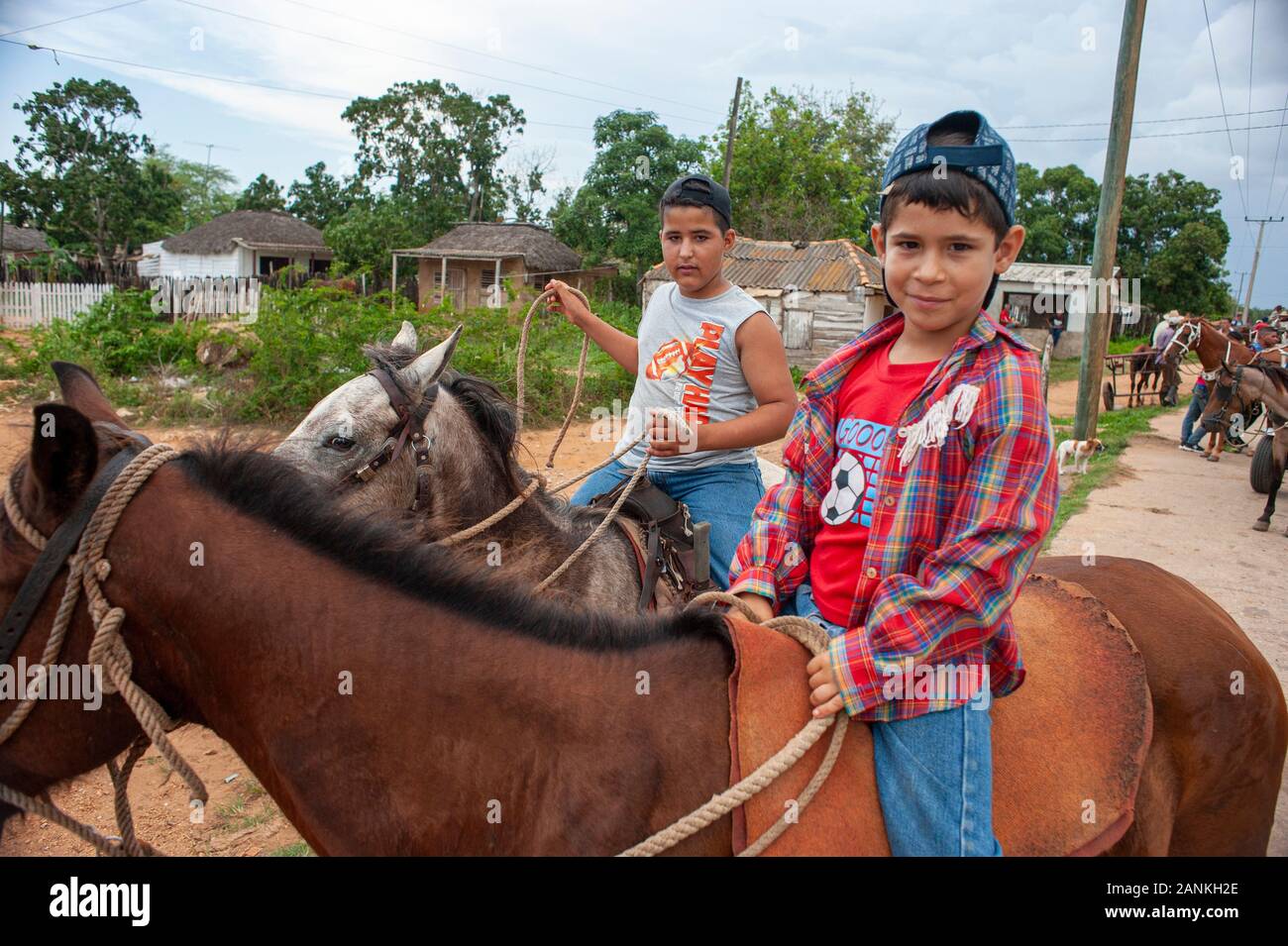 Street Scene. El Cayuco, Pinar del Río, Kuba. Stockfoto