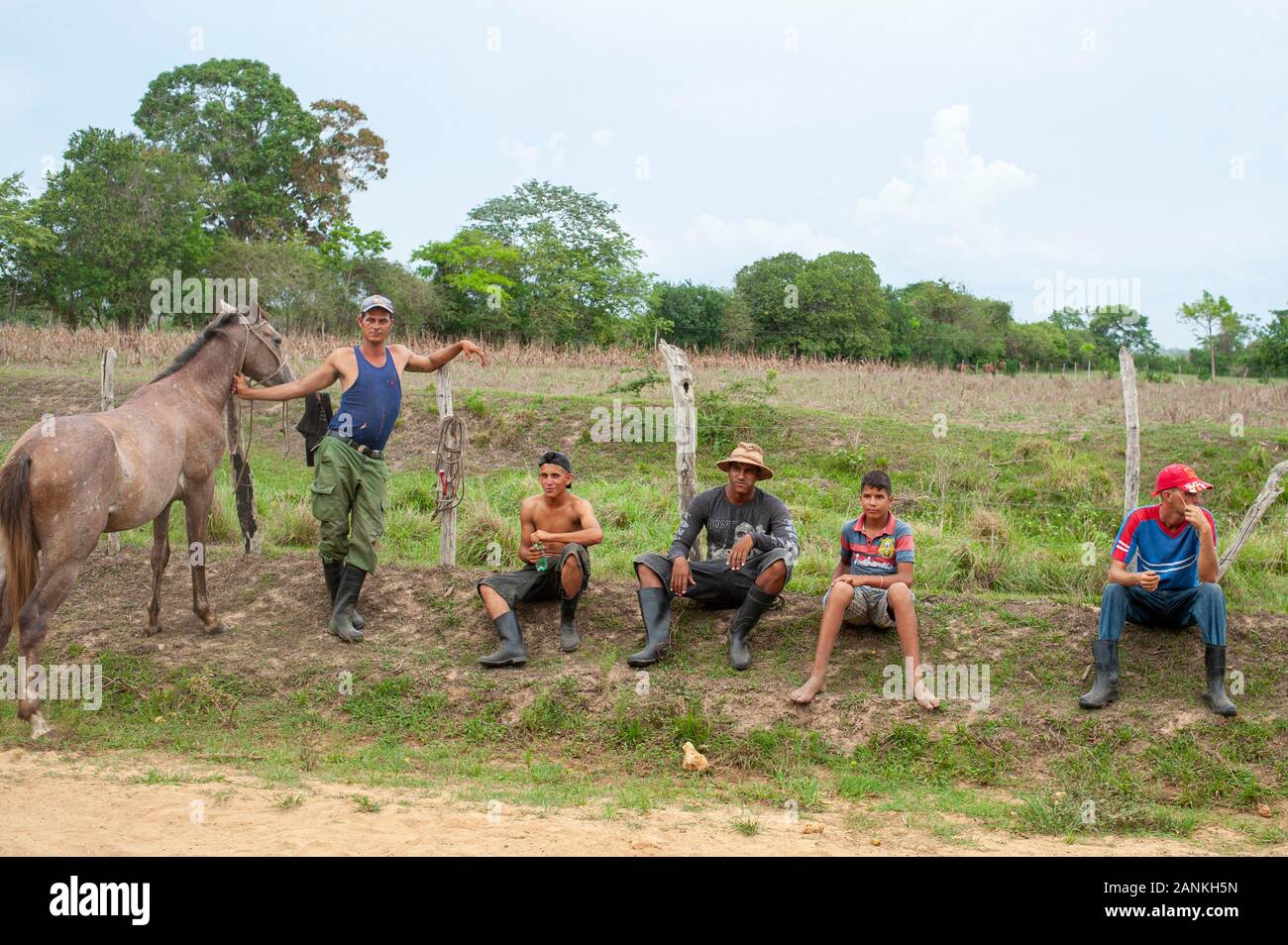 Street Scene. El Cayuco, Pinar del Río, Kuba. Stockfoto