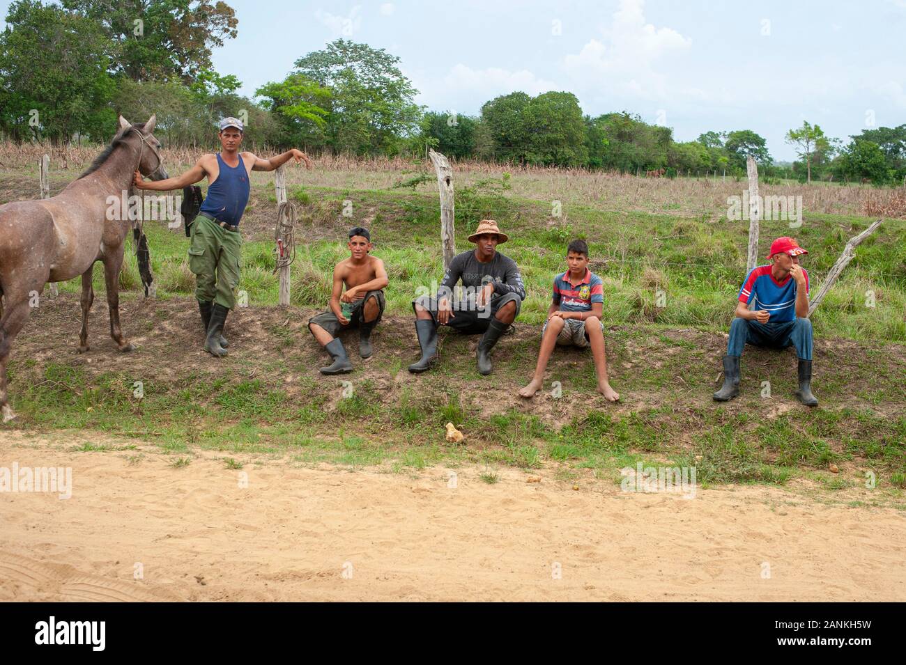 Street Scene. El Cayuco, Pinar del Río, Kuba. Stockfoto