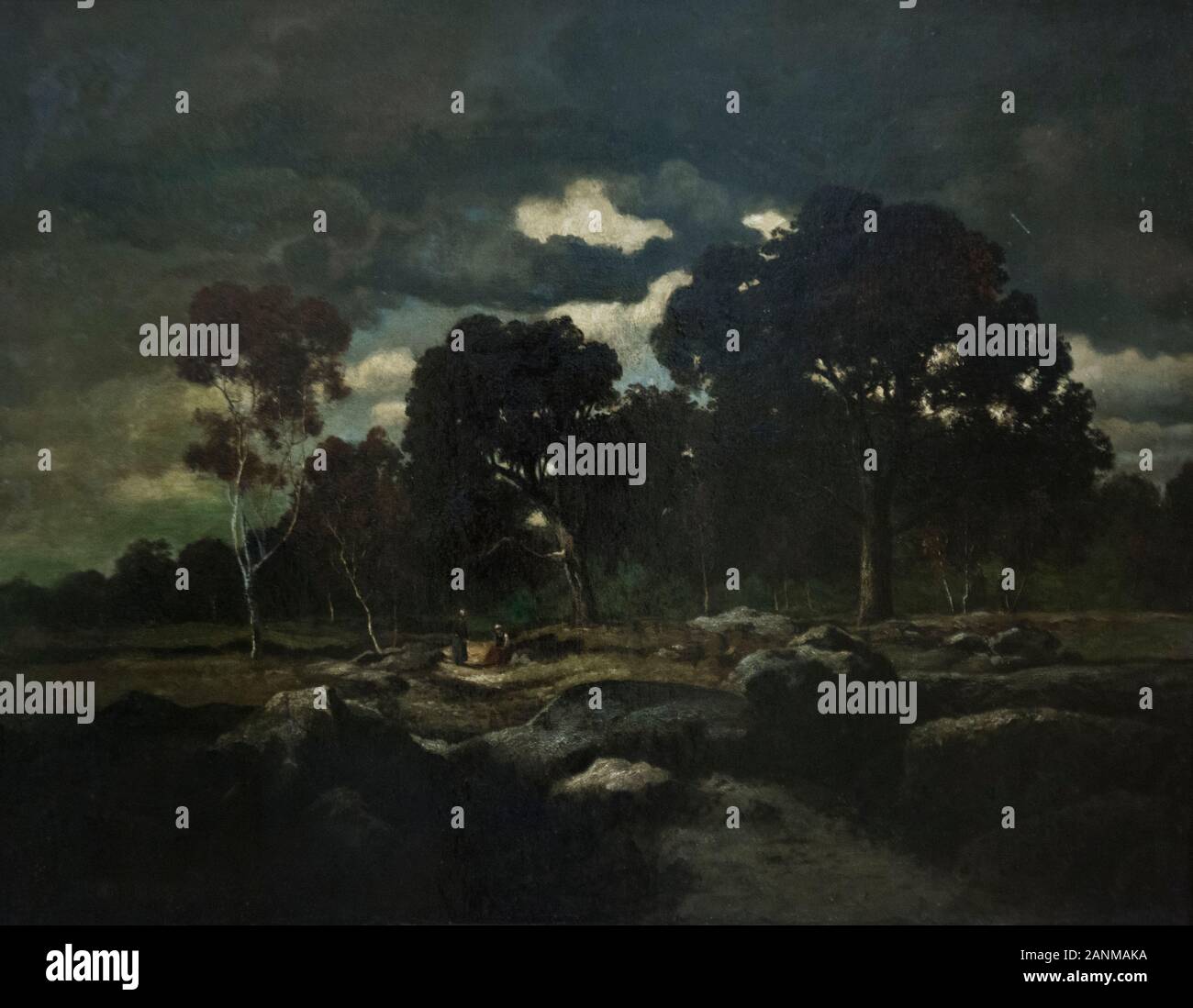 Theodore Rousseau: Landschaft Stockfoto