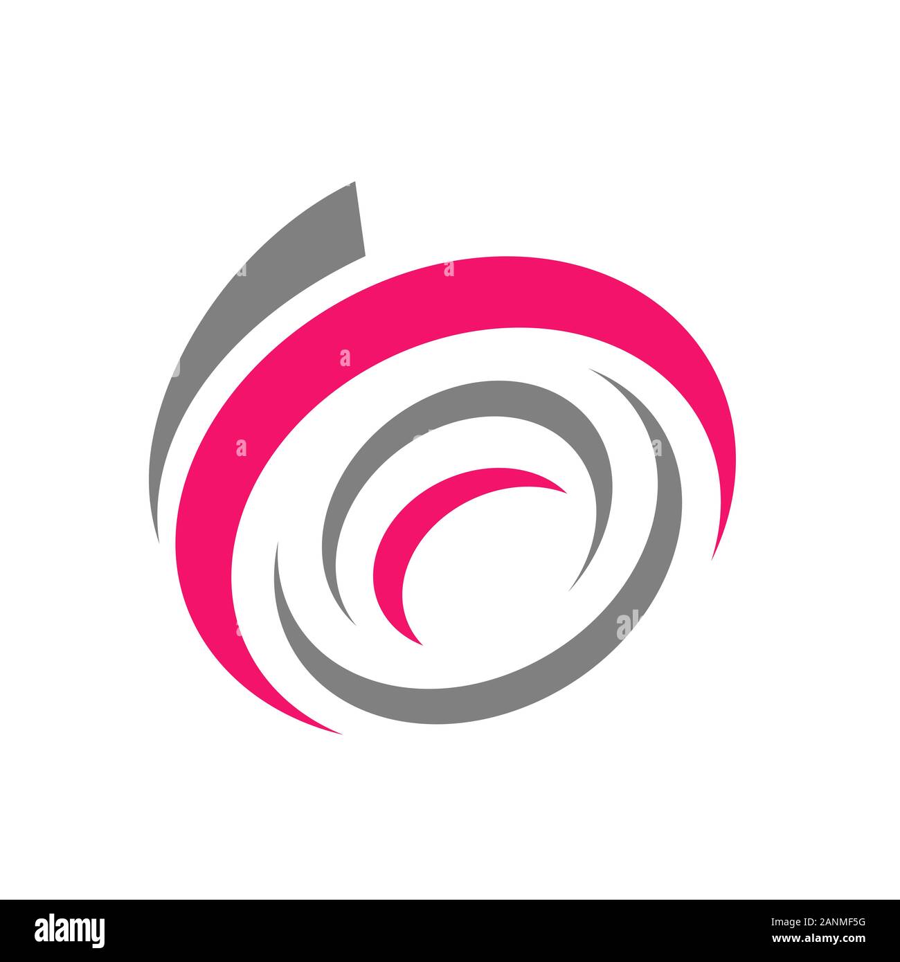 Abstrakte moderne Kreis vortex Logo Design Vektor Grafik. Stock Vektor
