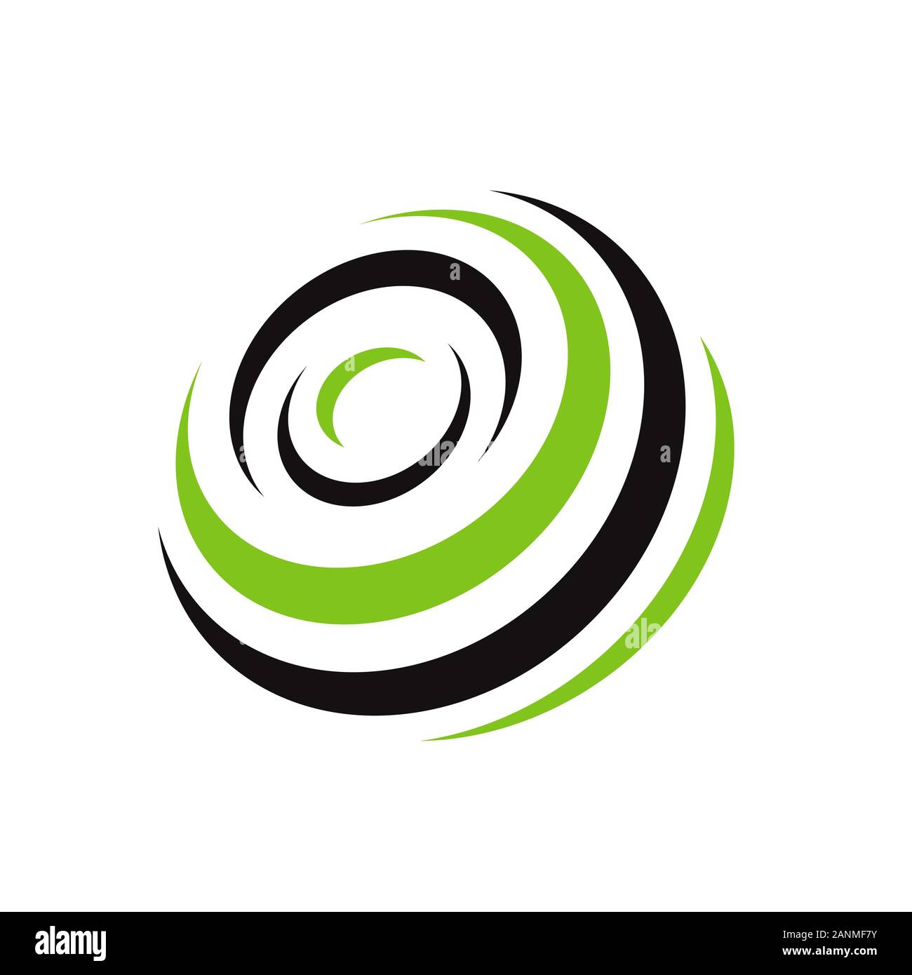 Abstrakte moderne Kreis vortex Logo Design Vektor Grafik. Stock Vektor