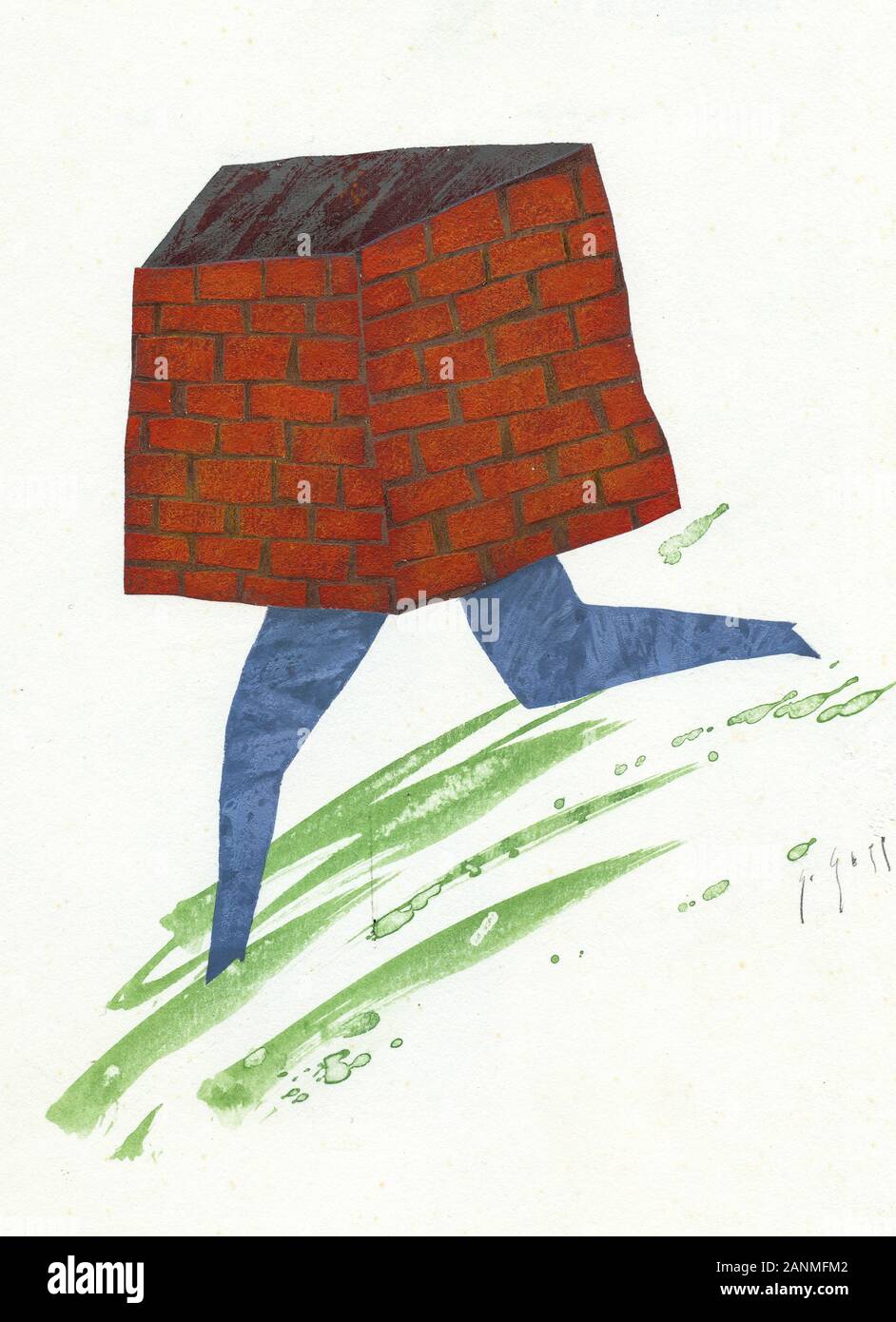 Fluchtversuch - Versuch zu entkommen Stockfoto