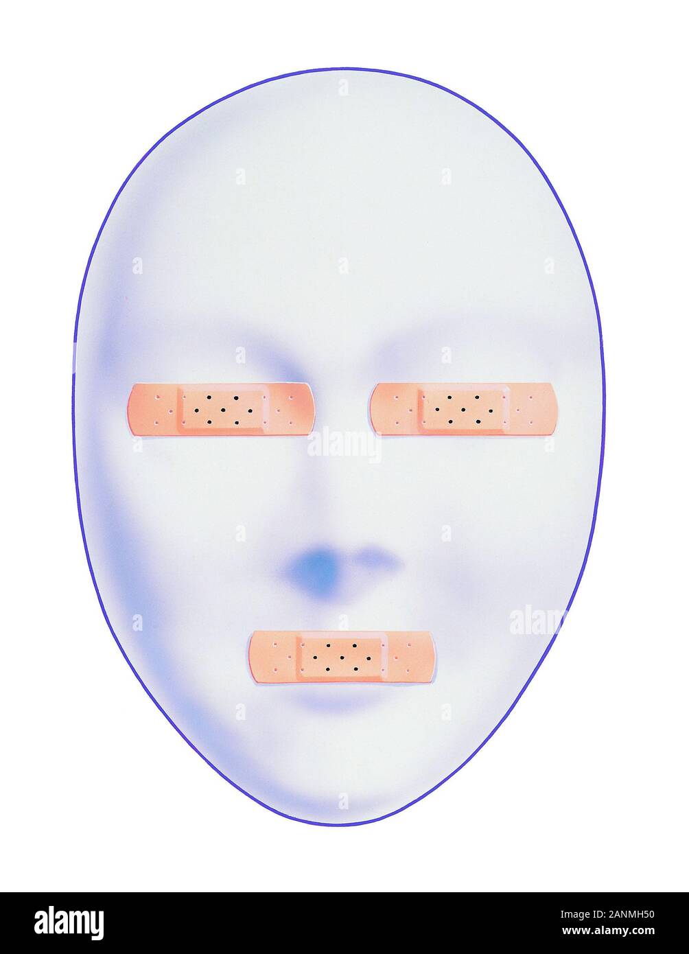 Schweigepflicht - ERMESSENSSPIELRAUM Stockfoto