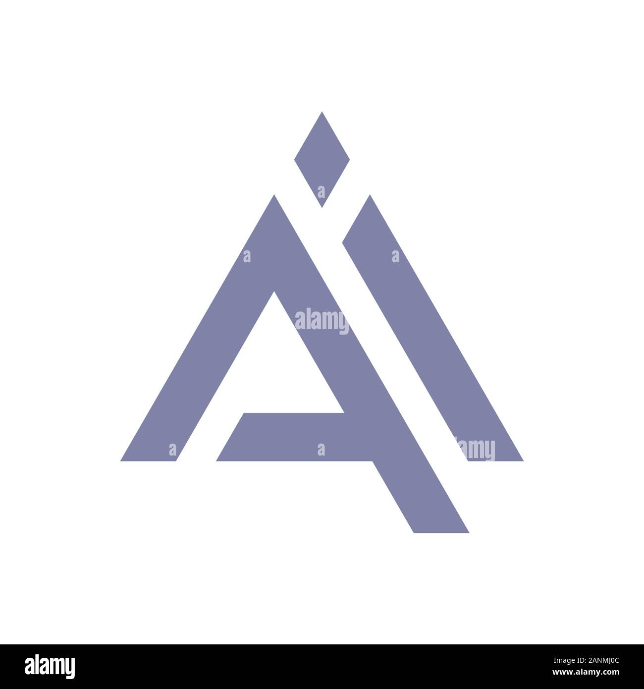 Schreiben AI logo Icon Design template Elemente. Einfach für das Hinzufügen von Text und Bildunterschriften auf Ihre Fotos und soziale Medien zu verwenden. EPS 10. Stock Vektor