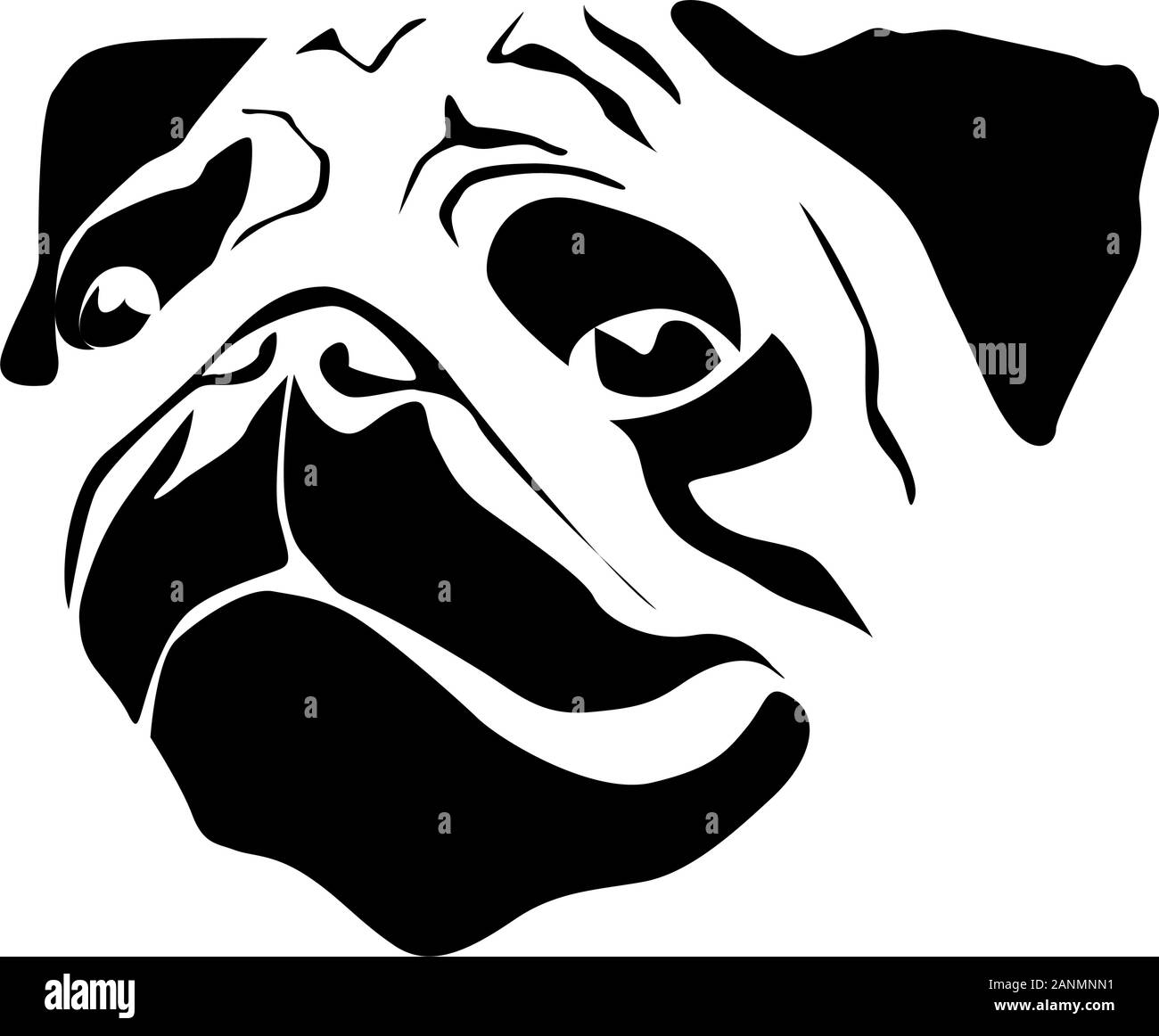 Vektor zeichen Stück Hund Stock Vektor