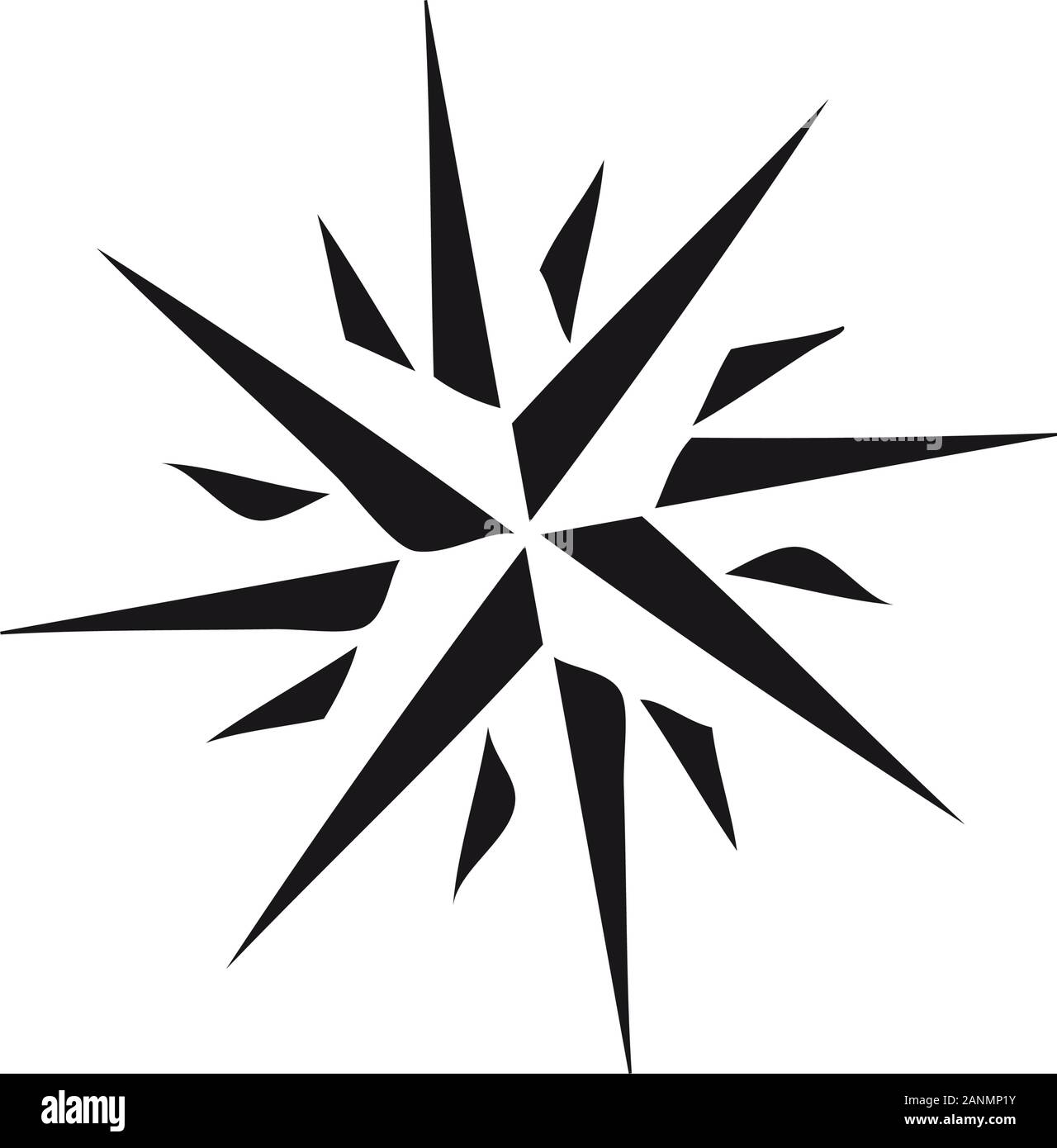 Sample sign Wind Rose Stock Vektor