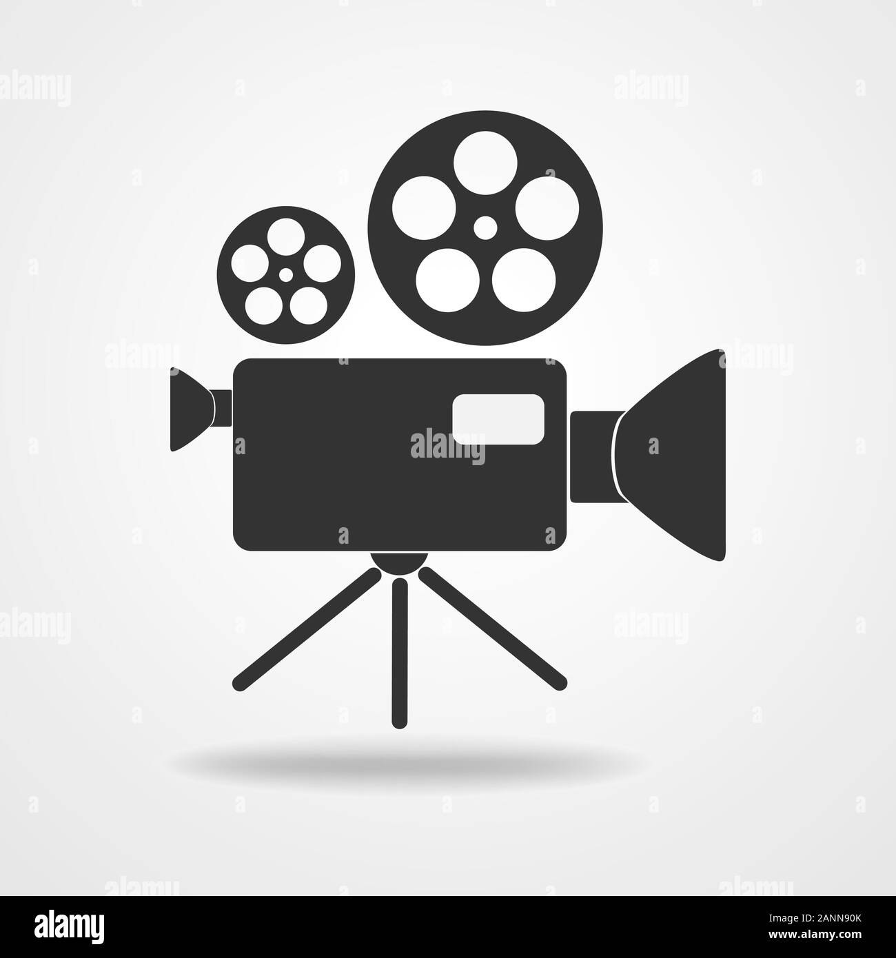 Camcorder icon-Vector Illustration. Schwarzes Symbol der Kamera. Flache camcorder Symbol. Stock Vektor