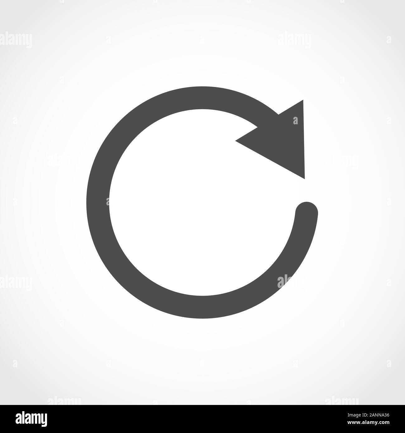 Symbol "Aktualisieren"-Vector Illustration. Wiederholen Sie Symbol auf weißem Hintergrund. Stock Vektor