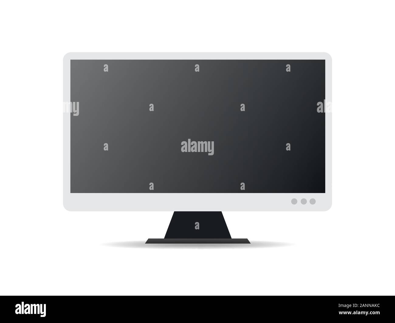 Einfacher monitor icon-Vector Illustration. Monitor im flachen Stil. Stock Vektor