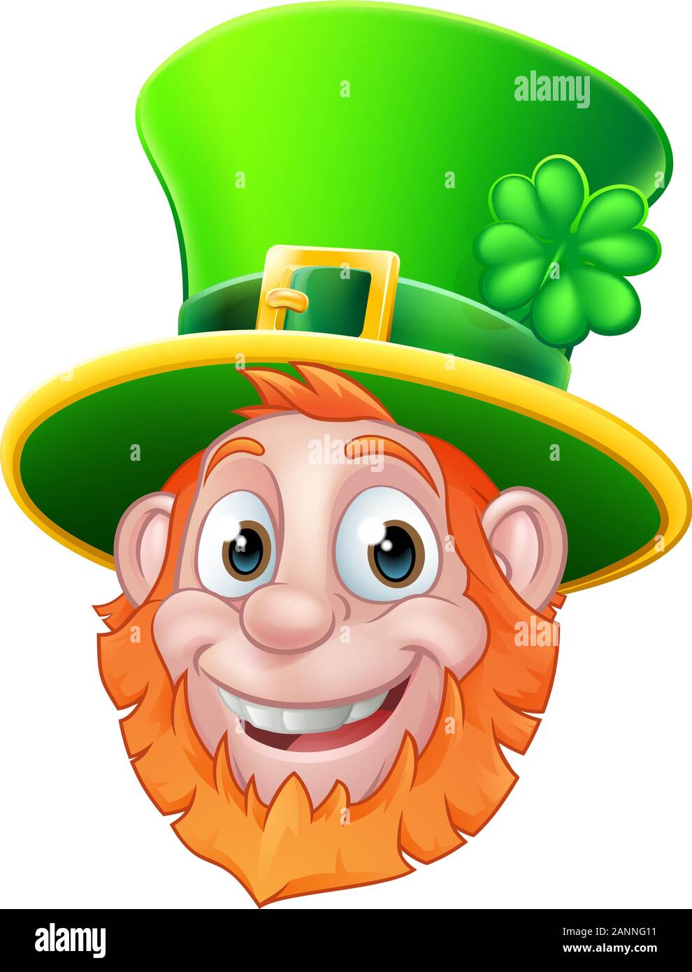 St Patricks Day Leprechaun Cartoon Stock Vektor