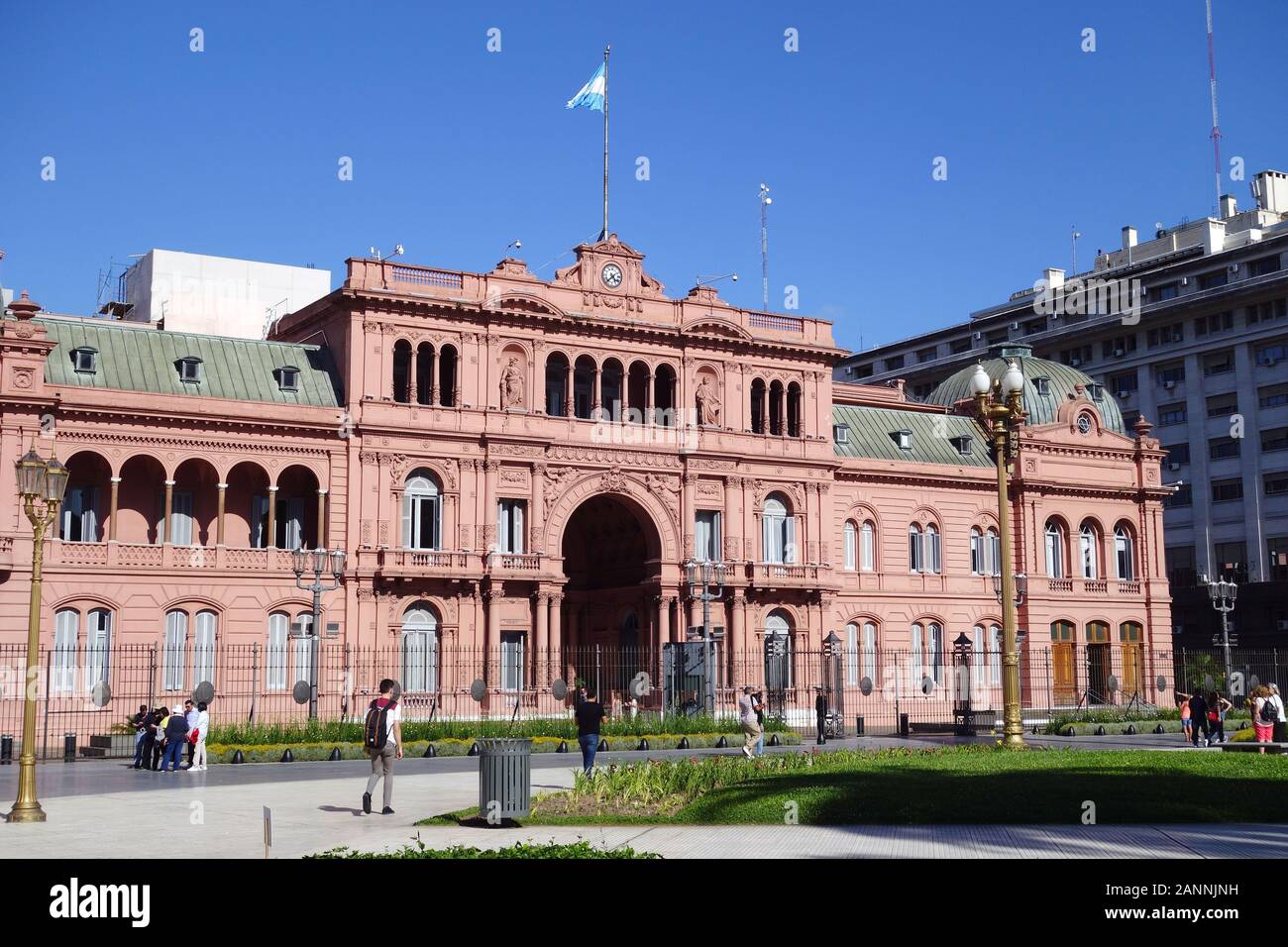 Presidente Palace, Casa Rosada, Pink House, Casa de Gobierno, Government House, Buenos Aires, Provinz Buenos Aires, Argentinien, Suth America Stockfoto