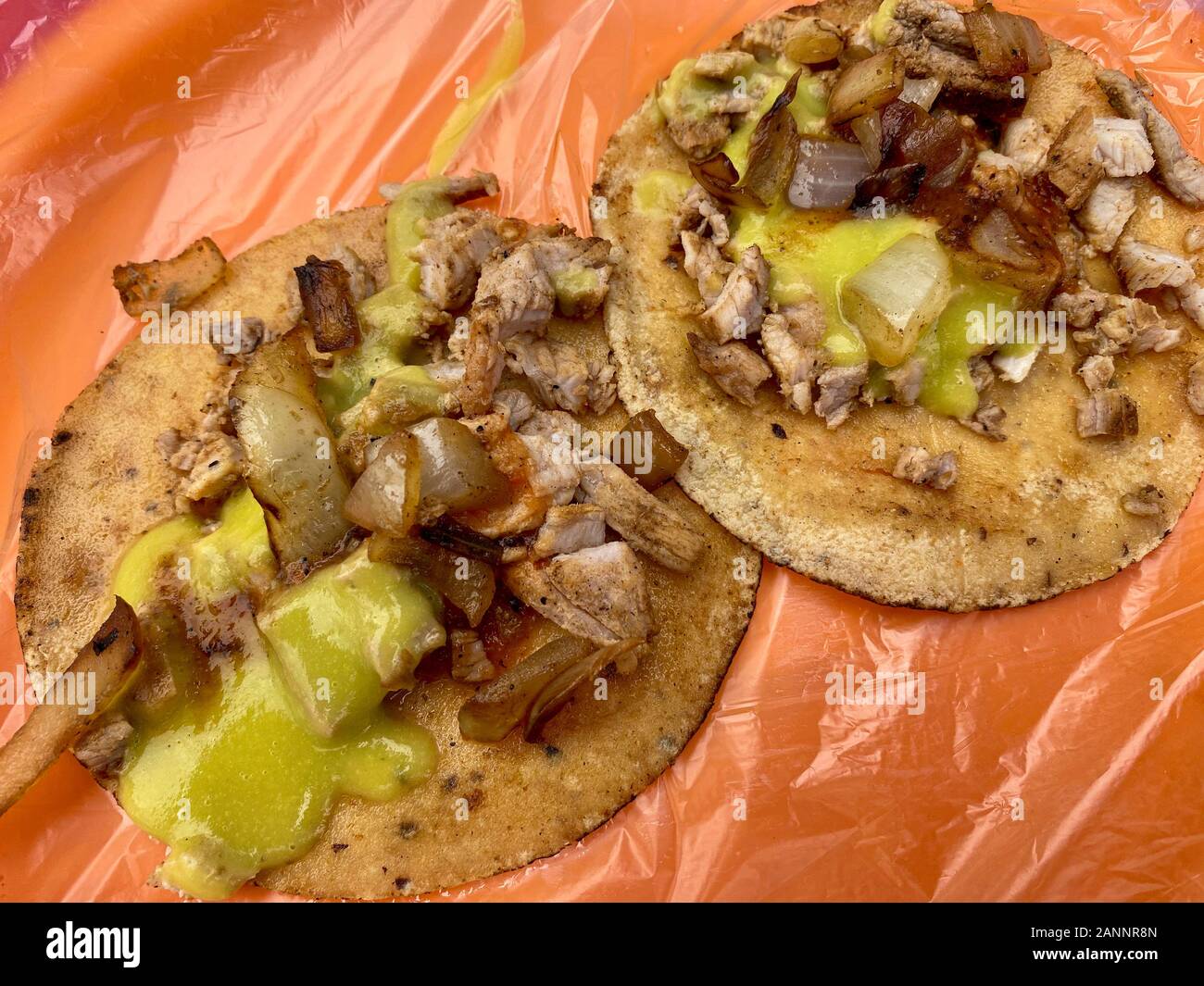 Cochinita Pibil Tacos, Merida, Mexiko. Stockfoto