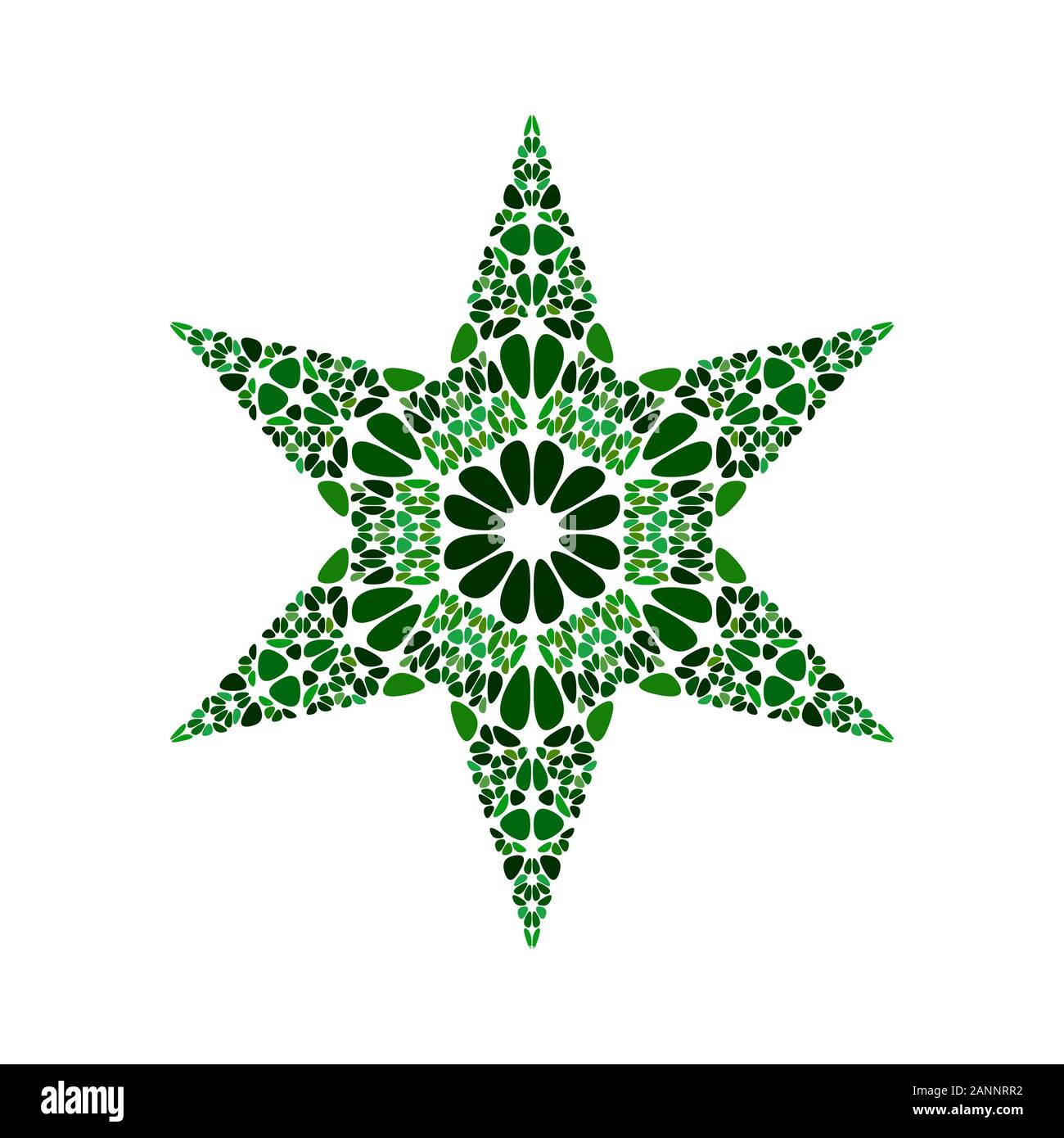 Geometrische abstrakte Edelstein Schmuck stern Symbol Vorlage - Fünfeckiger bunte Vektor Element isoliert Stock Vektor