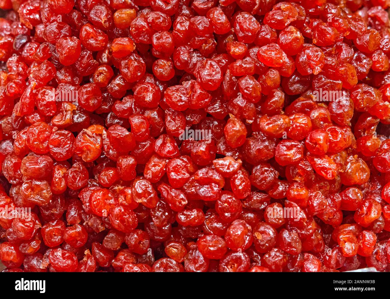 Kirsche Frucht getrocknet als Hintergrund Stockfoto