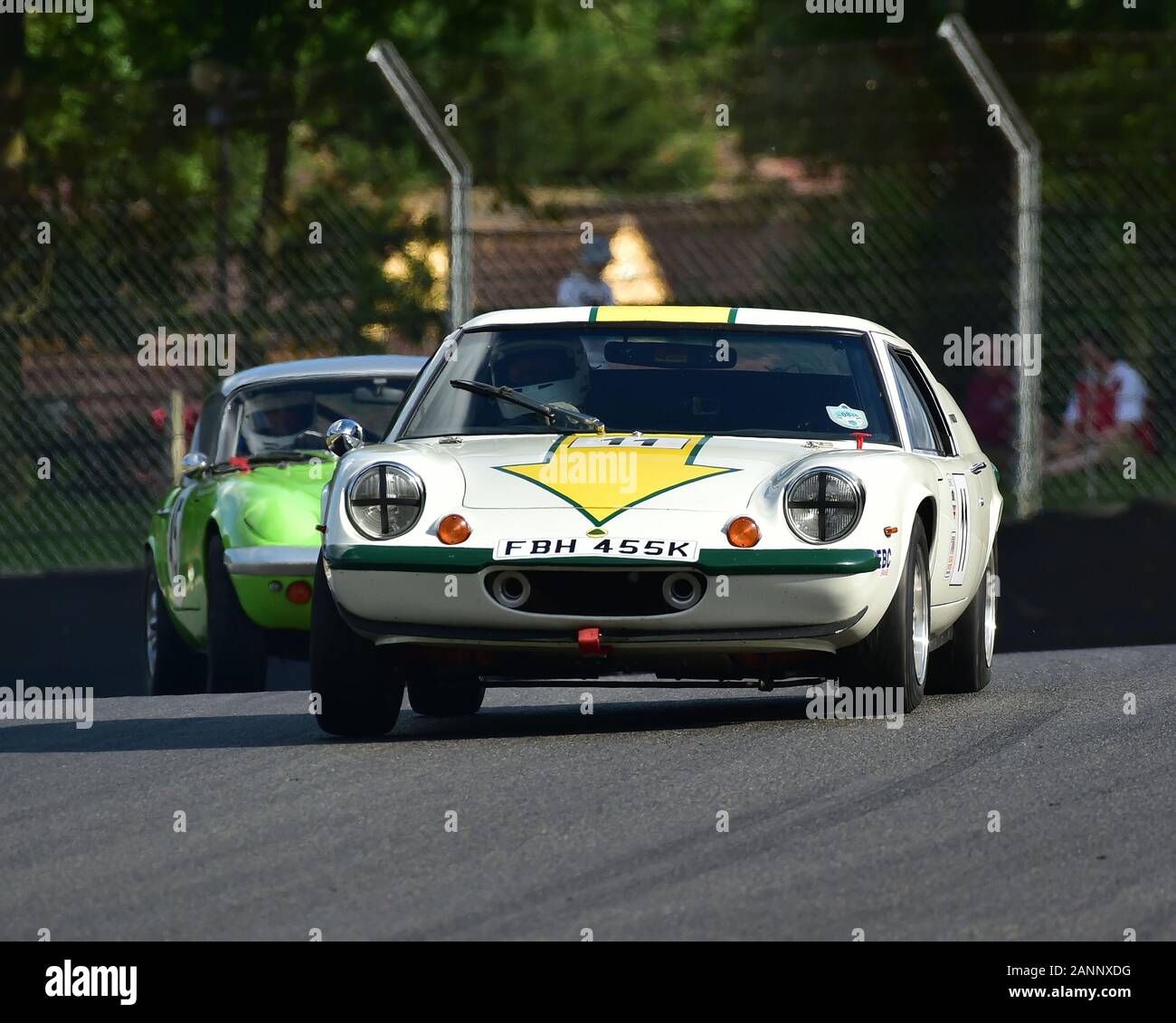 Howard Payne, Lotus Europa, HSCC 70's Road Sport Meisterschaft, Produktion Sport und GT-Fahrzeuge, Rennen, Autorennen, Autos, HSCC Legenden von Brands Hatch Super Stockfoto