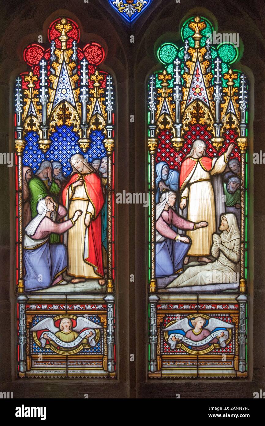 Capronnier Glasmalerei Stockfoto