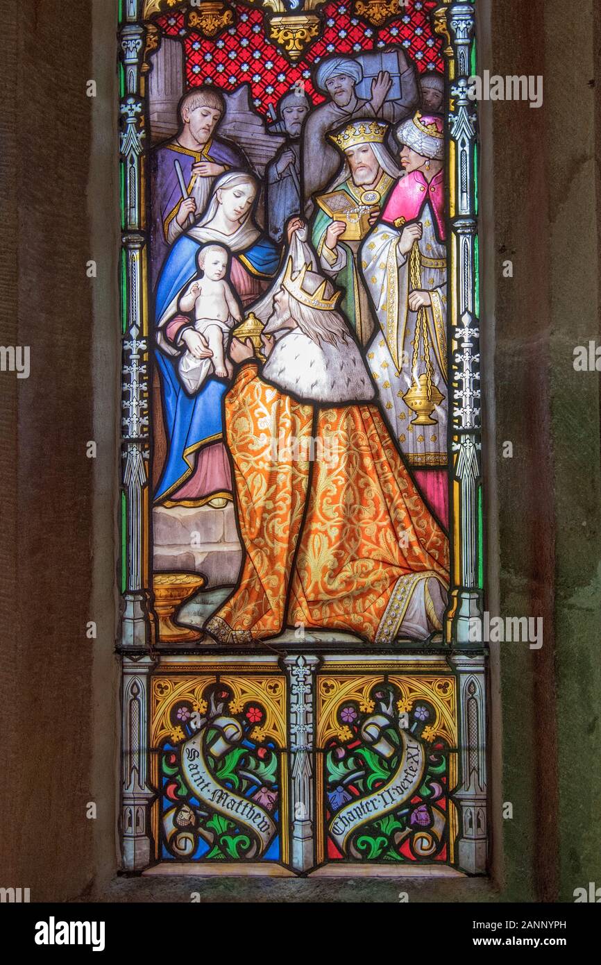 Capronnier Glasmalerei Stockfoto