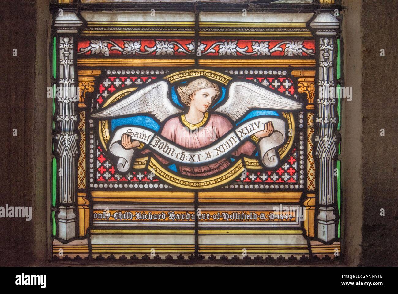 Capronnier Glasmalerei Stockfoto