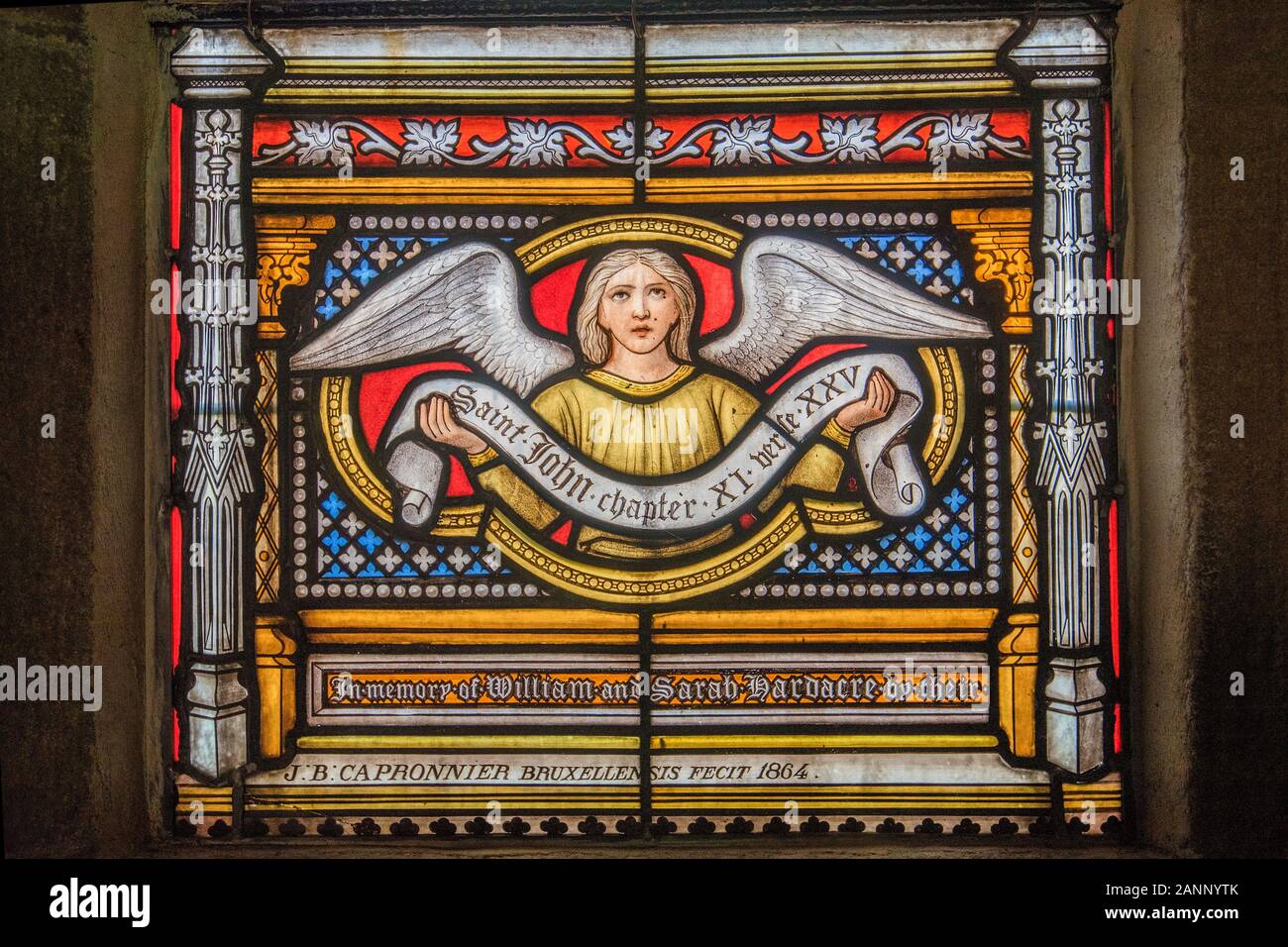 Capronnier Glasmalerei Stockfoto