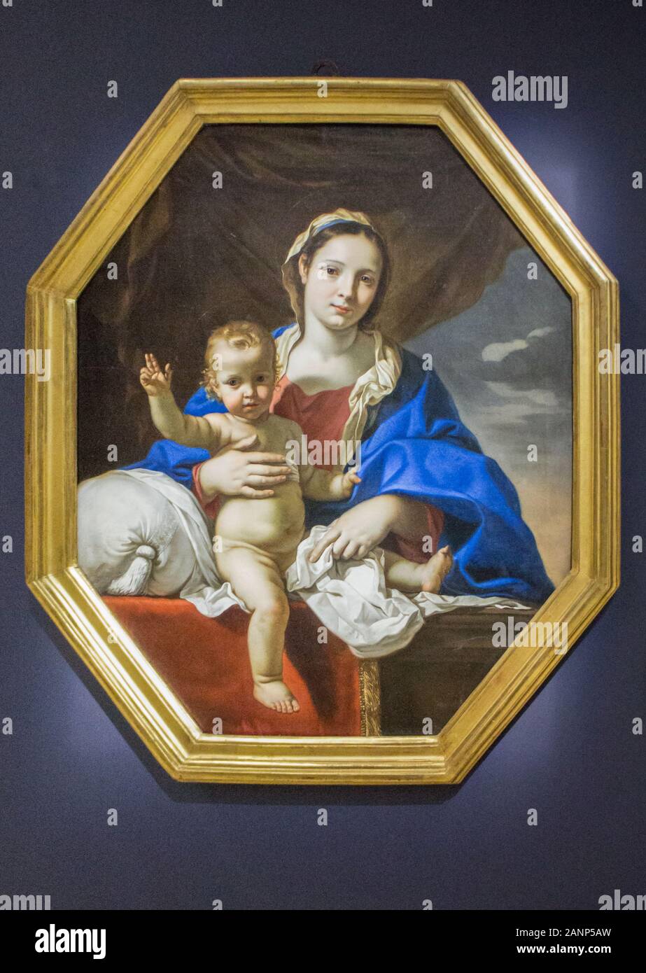 Palais Longchamp, Marseille: 150-jähriges Bestehen. ständigen Sammlungen restauriert - Nicolas Mignard (1606-1668) Vierge à l'Enfant (Ca 1650) Stockfoto