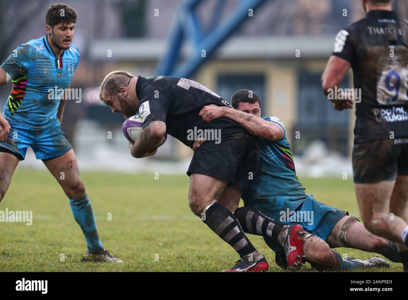 Parma, Italien, 18. Jan 2020, Lewis Thiede (Bären) während Zebre Rugby vs Bristol Bären - Rugby Challenge Cup - Kreditkarten: LPS/Massimiliano Carnabuci/Alamy leben Nachrichten Stockfoto