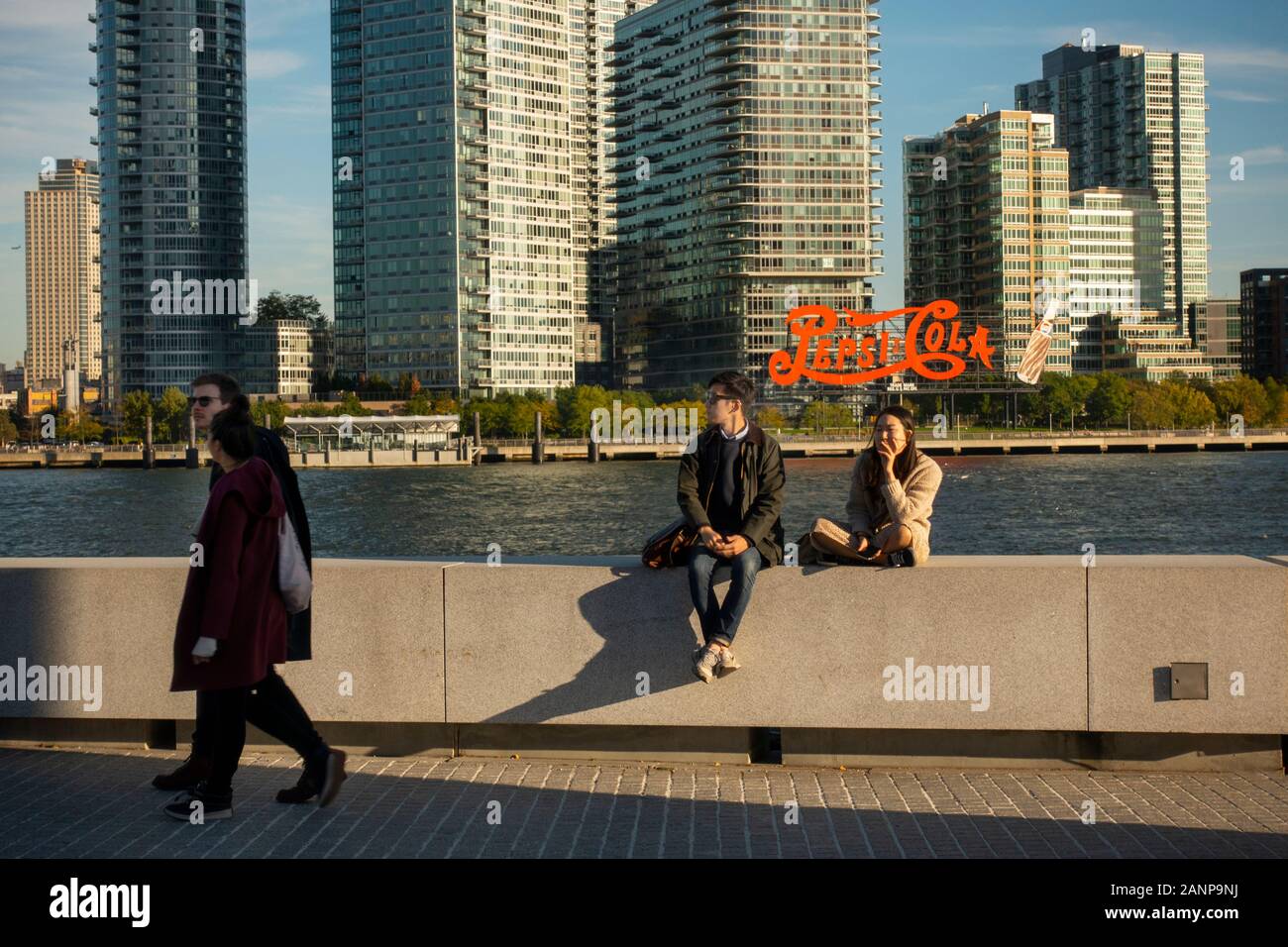 Pepsi Cola Schild Long Island City Queens NYC Stockfoto