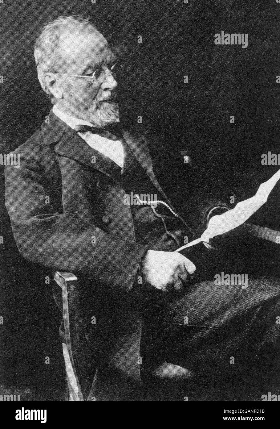 Gottlieb Burckhardt, Johann Gottlieb Burckhardt (1836-1907), Schweizer Psychiater Stockfoto
