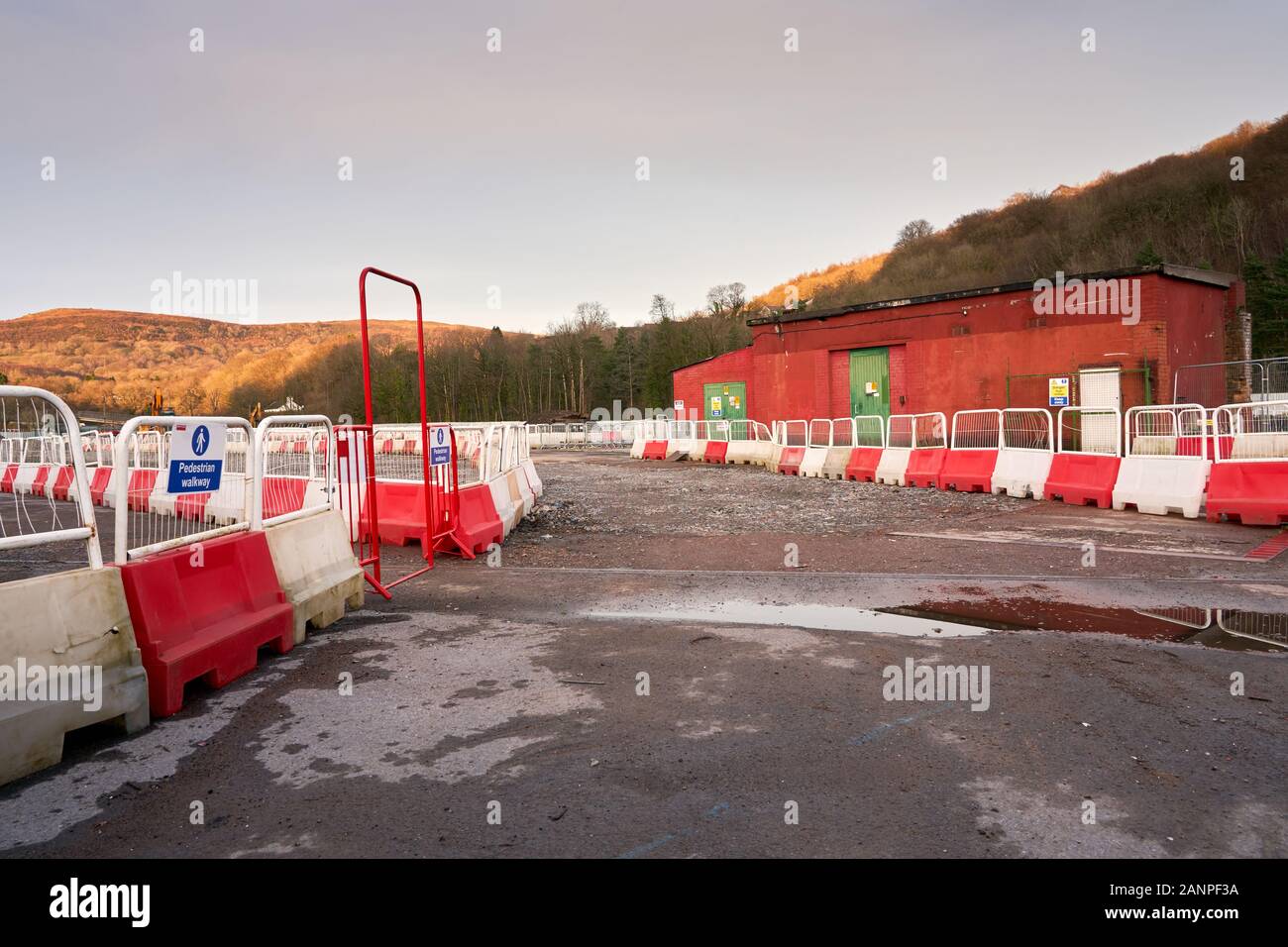 Standort des neuen £ 100 Mio. u-Depot in "Personal Gut, South Wales Stockfoto