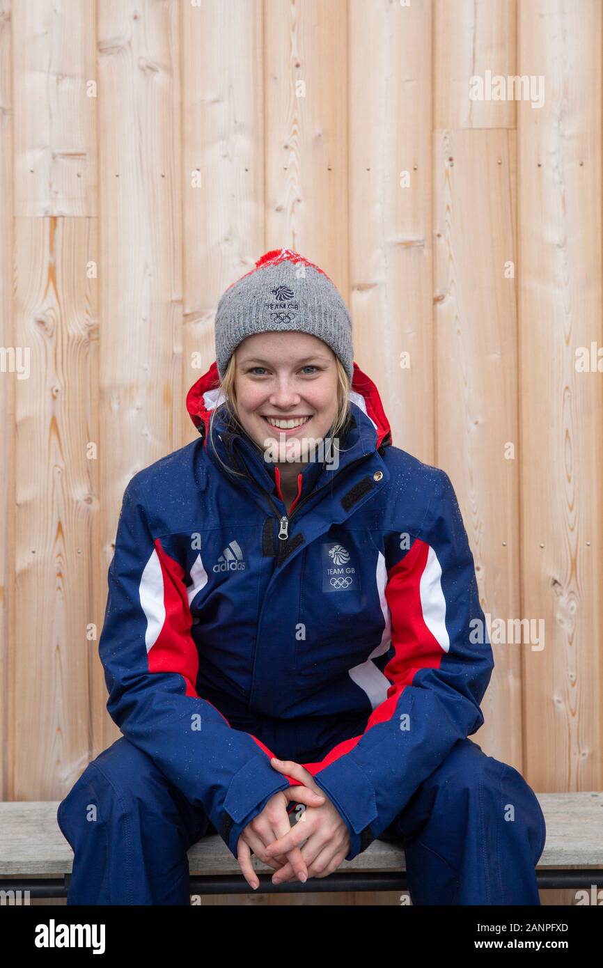 Team GB Mani Cooper (16) beim Nordic Combined Training bei den Jugend-Olympischen Spielen in Lausanne 2020 am 17. Januar 2020 bei den Les Tuffes in Frankreich Stockfoto