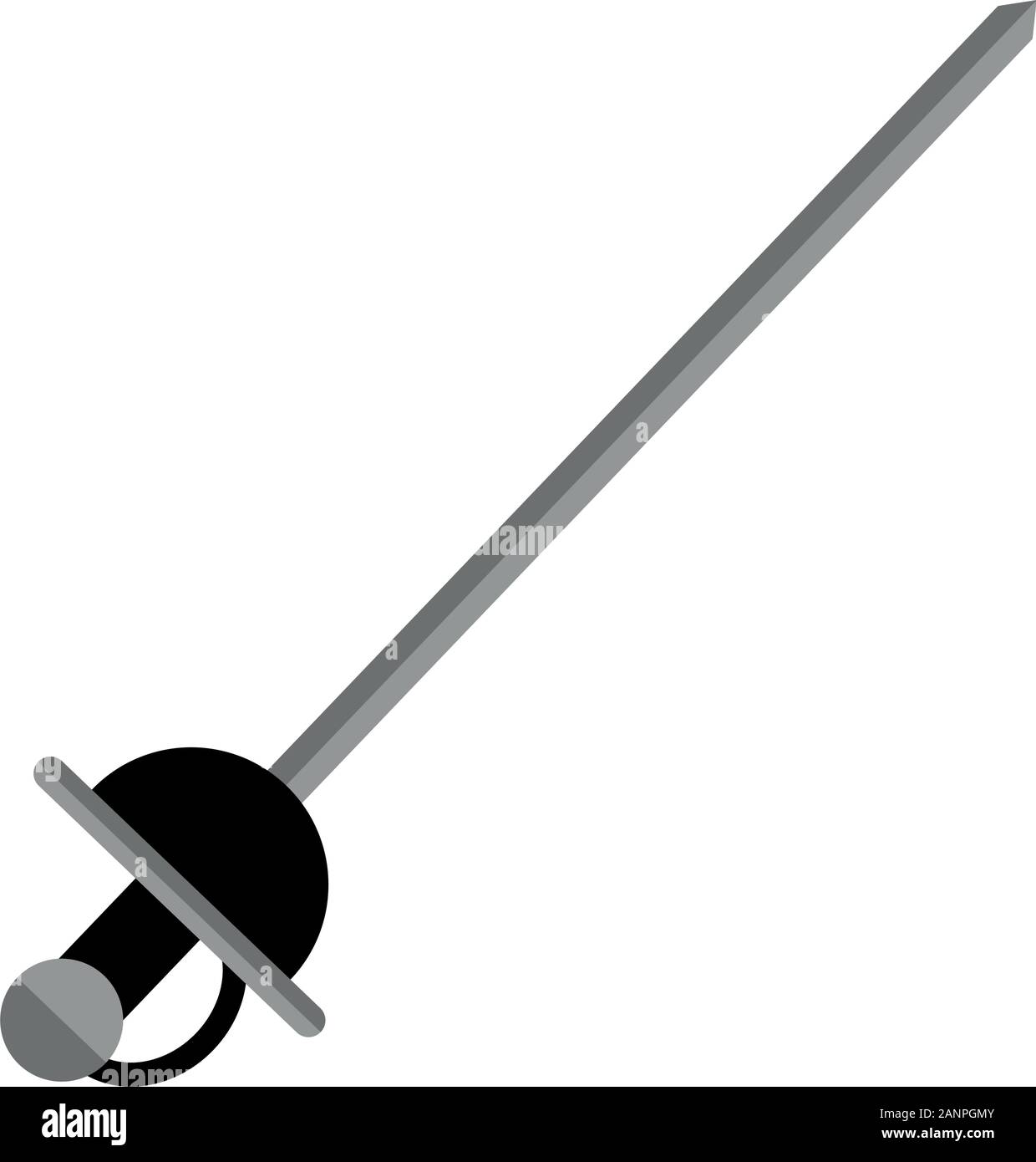 Isolierte Stierkampf Schwert Stock Vektor