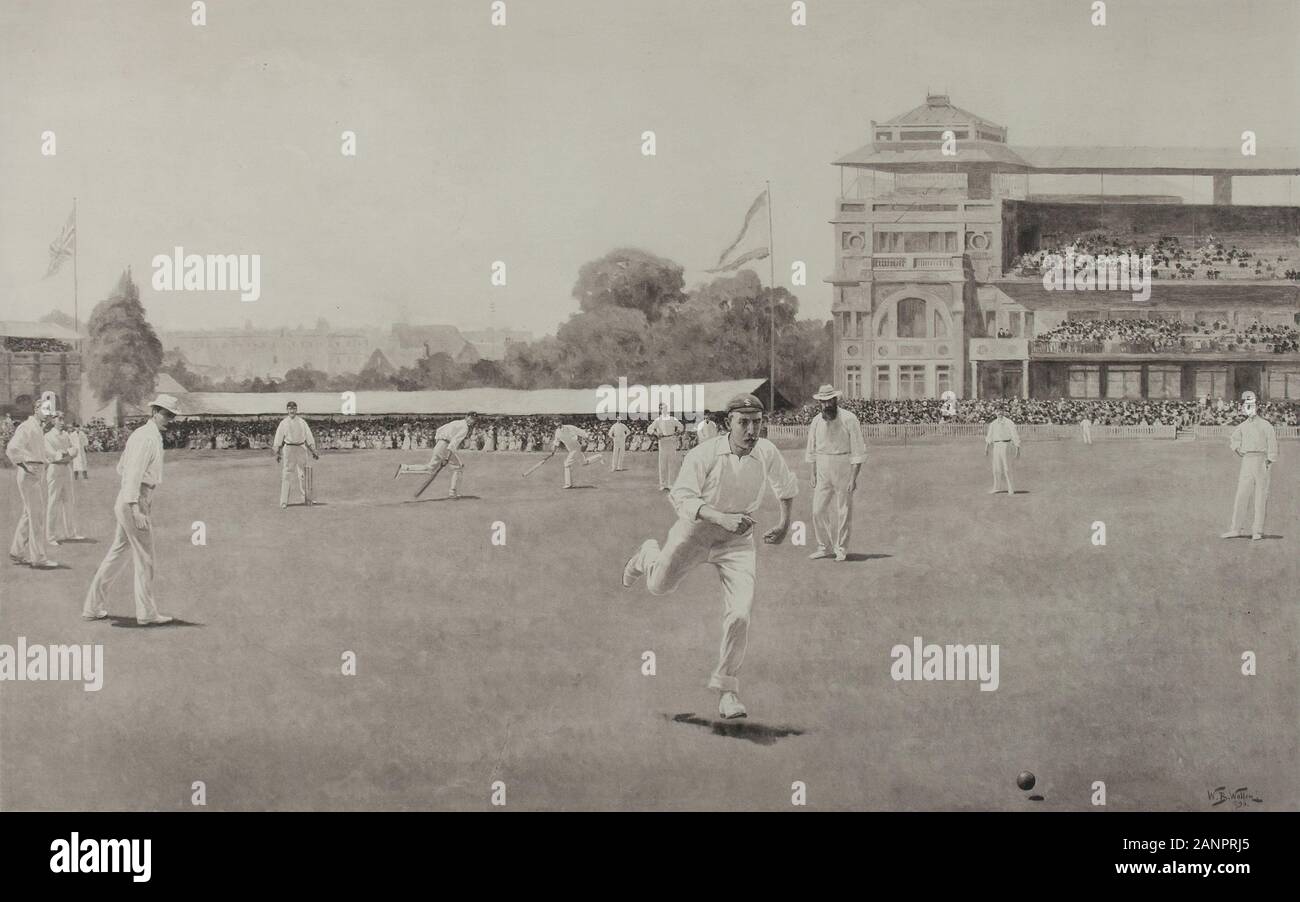 William Barnes Wollen 1896. An den Lords Cricket Stockfoto