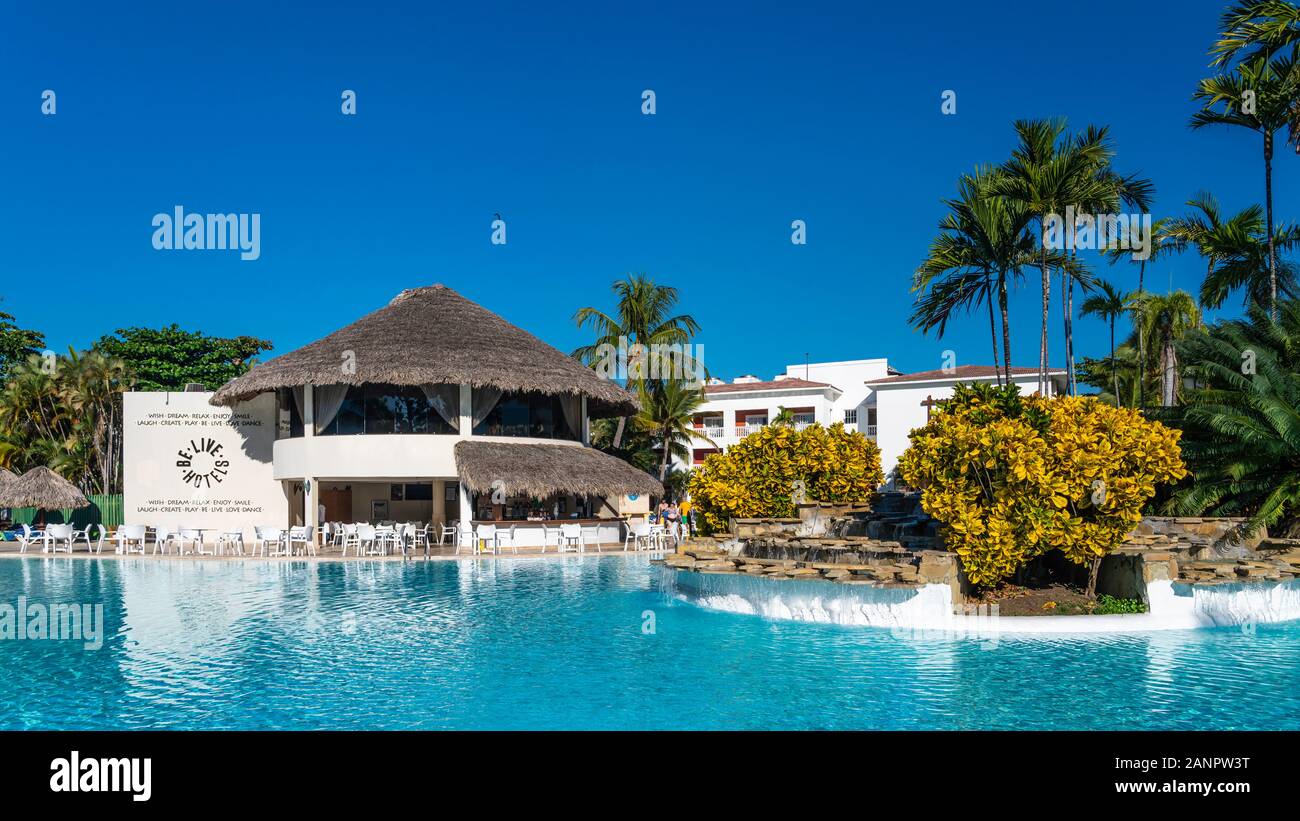 Die Live Sammlung Marien Resort Puerto Plata, Dominikanische Republik, Karibik. Stockfoto