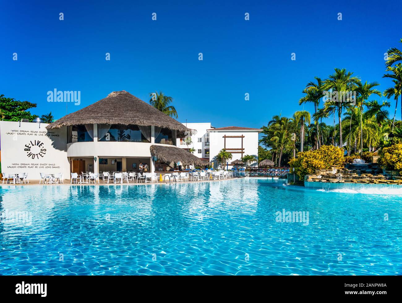 Die Live Sammlung Marien Resort Puerto Plata, Dominikanische Republik, Karibik. Stockfoto