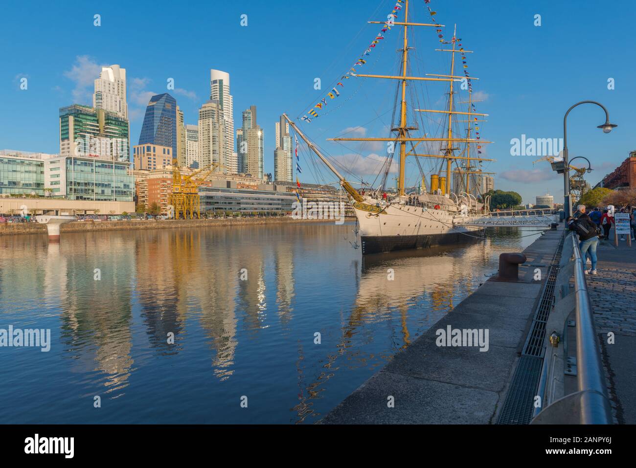 Neue und exklusive Hafenviertel Puerto Madero, Zustand der Hauptstadt Buenos Aires, Argentinien, Lateinamerika Stockfoto