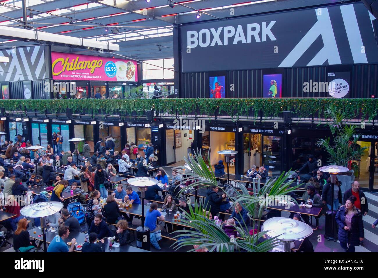 Croydon Boxpark Süd-London UK Stockfoto