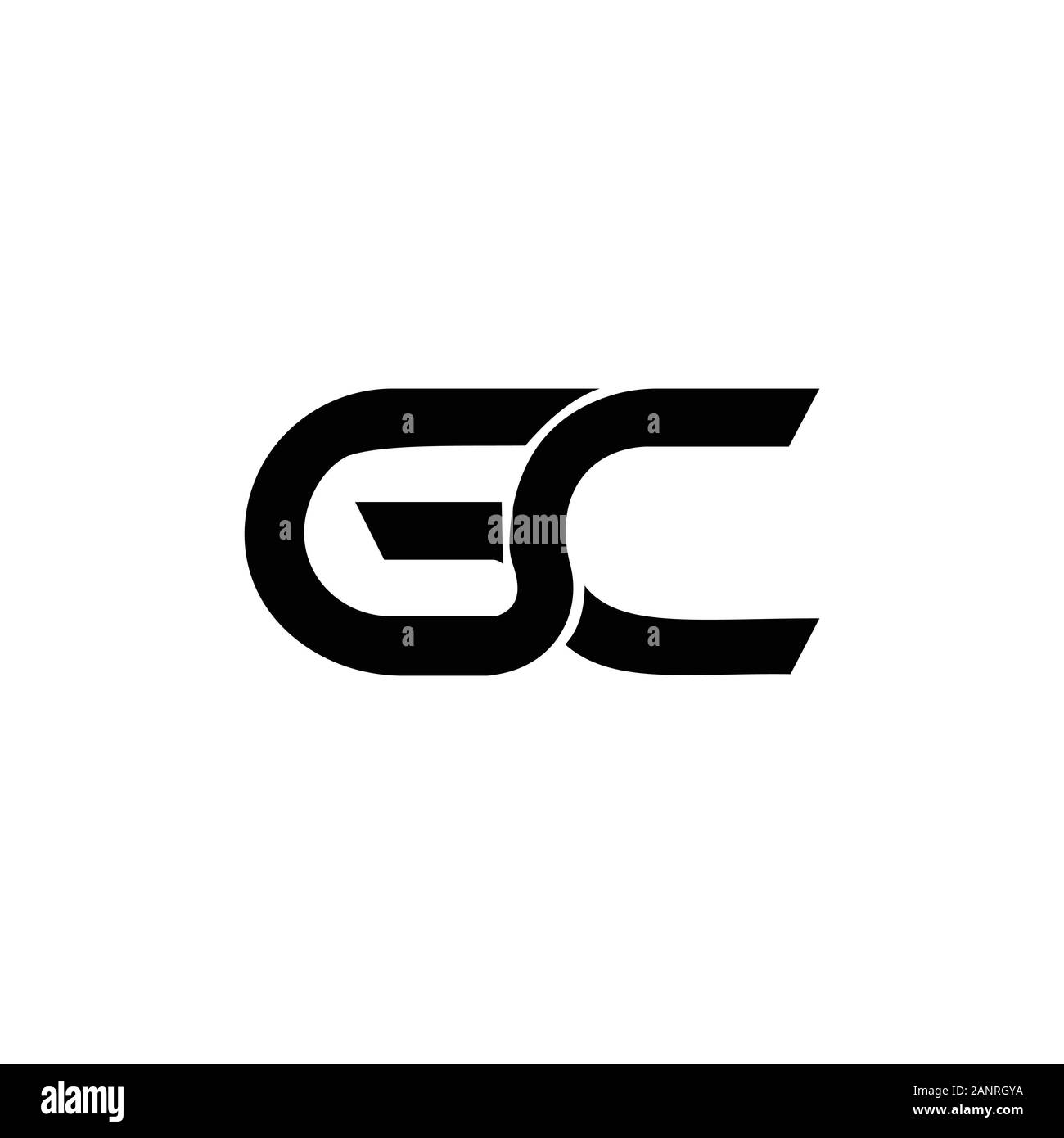 Initial gc Oder cg Logo vektor design Stock Vektor
