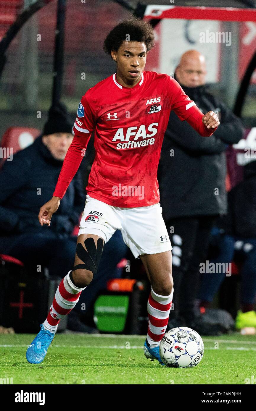 ALKMAAR, Fußball, Eredivisie, AFAS-Stadion, 18 - 01-2020, Saison 2019/2020, AZ-Player Calvin Stengs während des Spiels AZ - Willem II Stockfoto