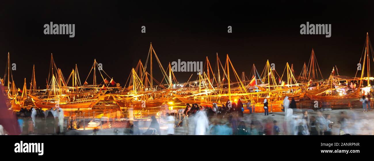 Dhow Festival 2012 in Katara, Doha, Qatar. Stockfoto