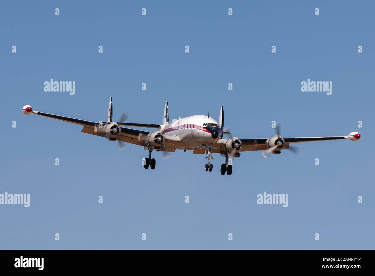 Lockheed C-121 C Super Constellation vintage airliner Flugzeug VH-EAG durch die historische Flugzeuge Restaurierung Gesellschaft betrieben. Stockfoto