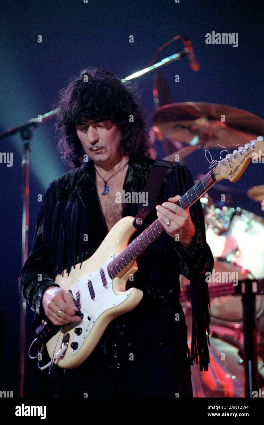 Milano Italien 28/10/1995 Live Konzert von Ritchie Blackmore's Rainbow am Palalido: Ritchie Blackmore Stockfoto