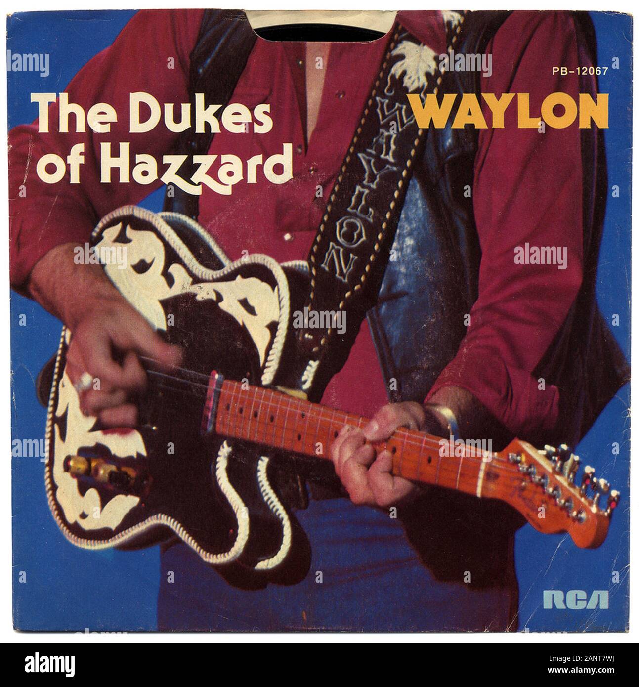 Waylon Jennings - Thema aus der Herzöge von Hazzard (Good Ol' Boys) - Classic vintage Vinyl Album Stockfoto