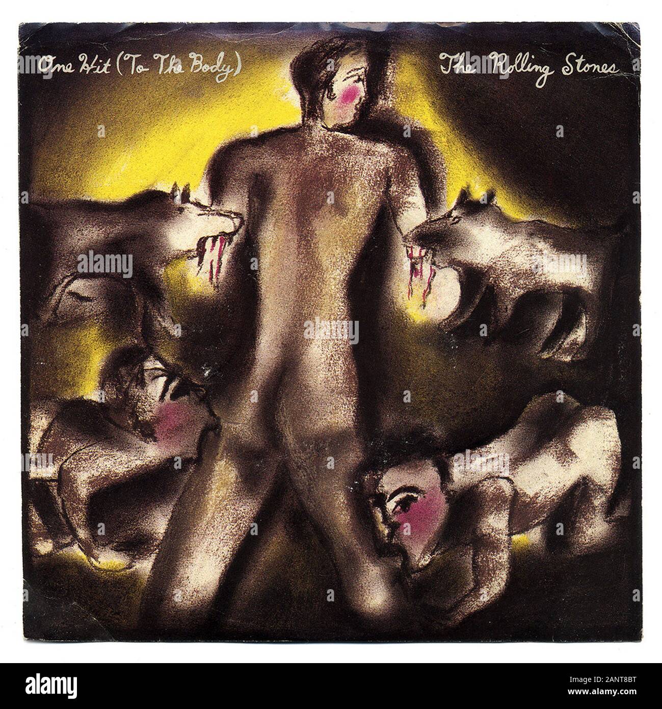 Die Rolling Stones - einen Treffer (auf den Körper) - Klassische vintage Vinyl Album Stockfoto