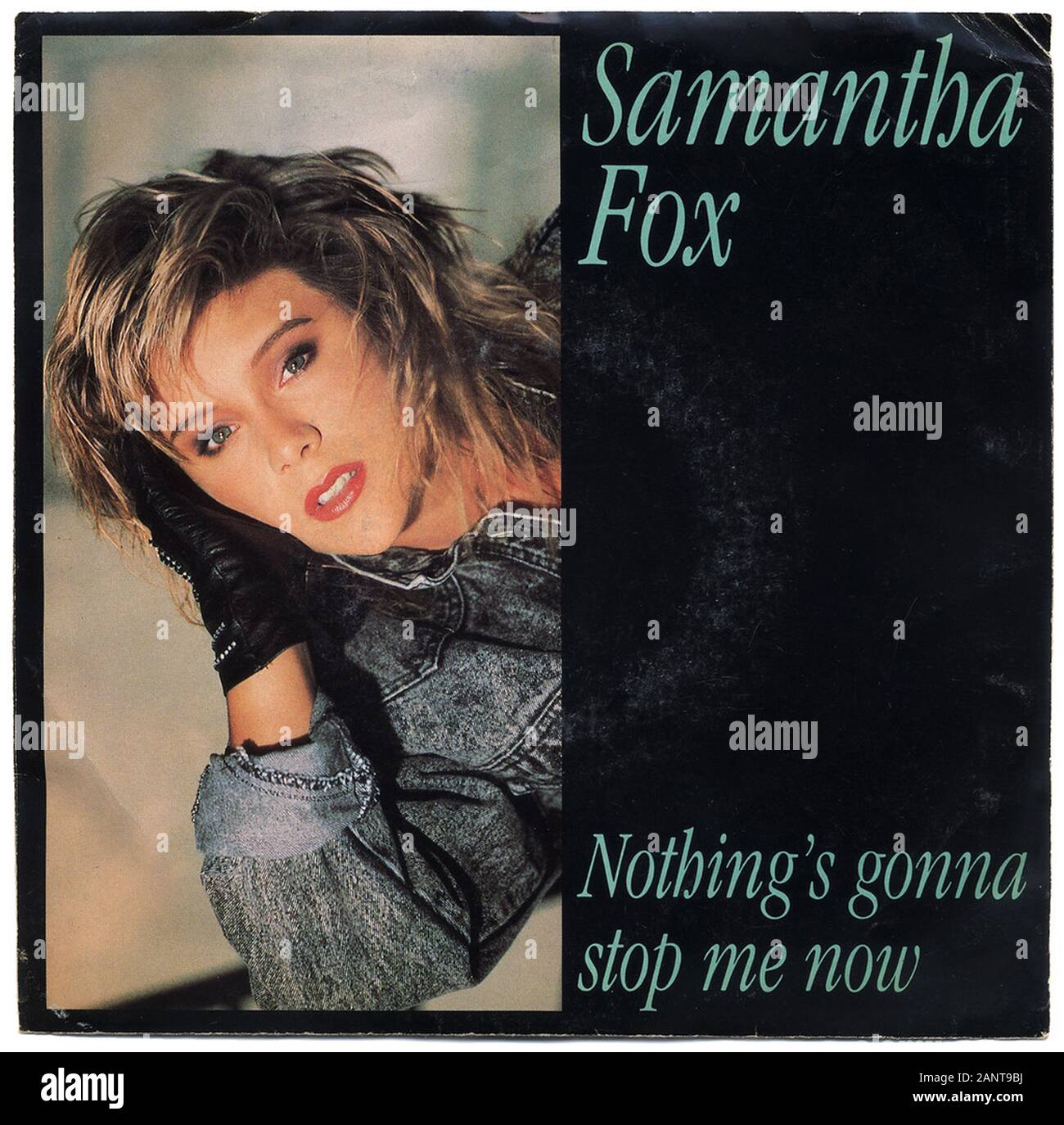 Samantha Fox - Nichts ist Gonna Stop Me Now-Classic vintage Vinyl Album Stockfoto